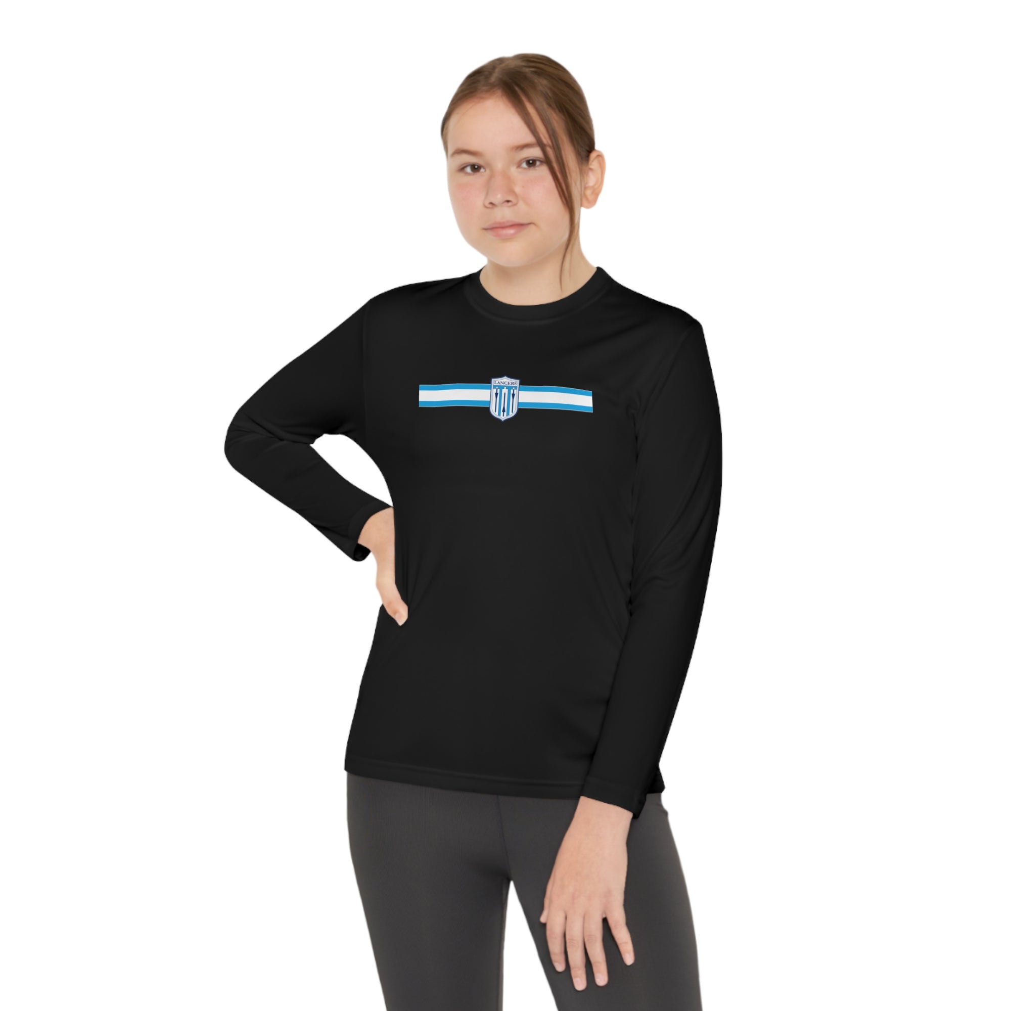 Long Sleeve Lancers Shield Broad logo - YOUTH