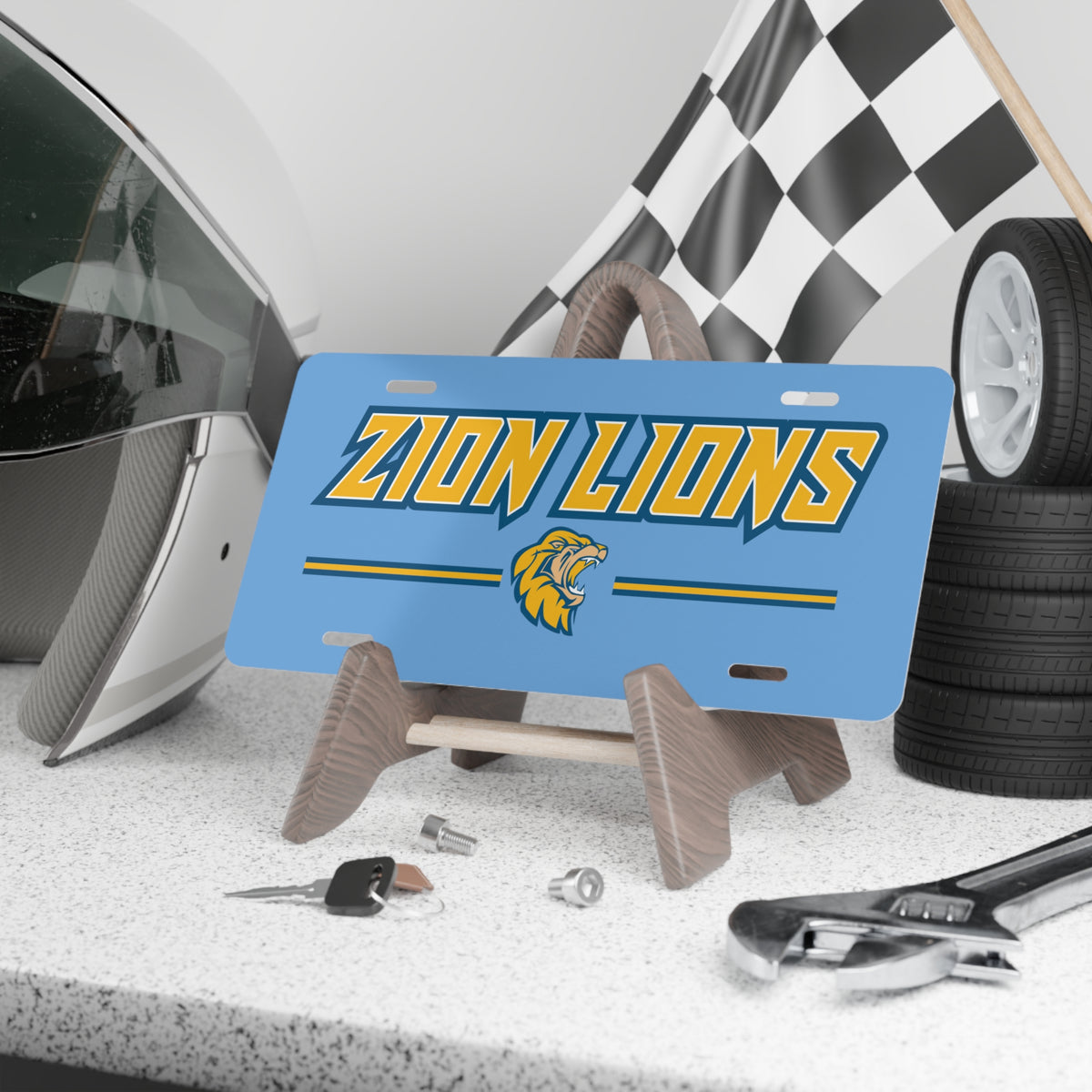 Zion Lions Vanity Plate
