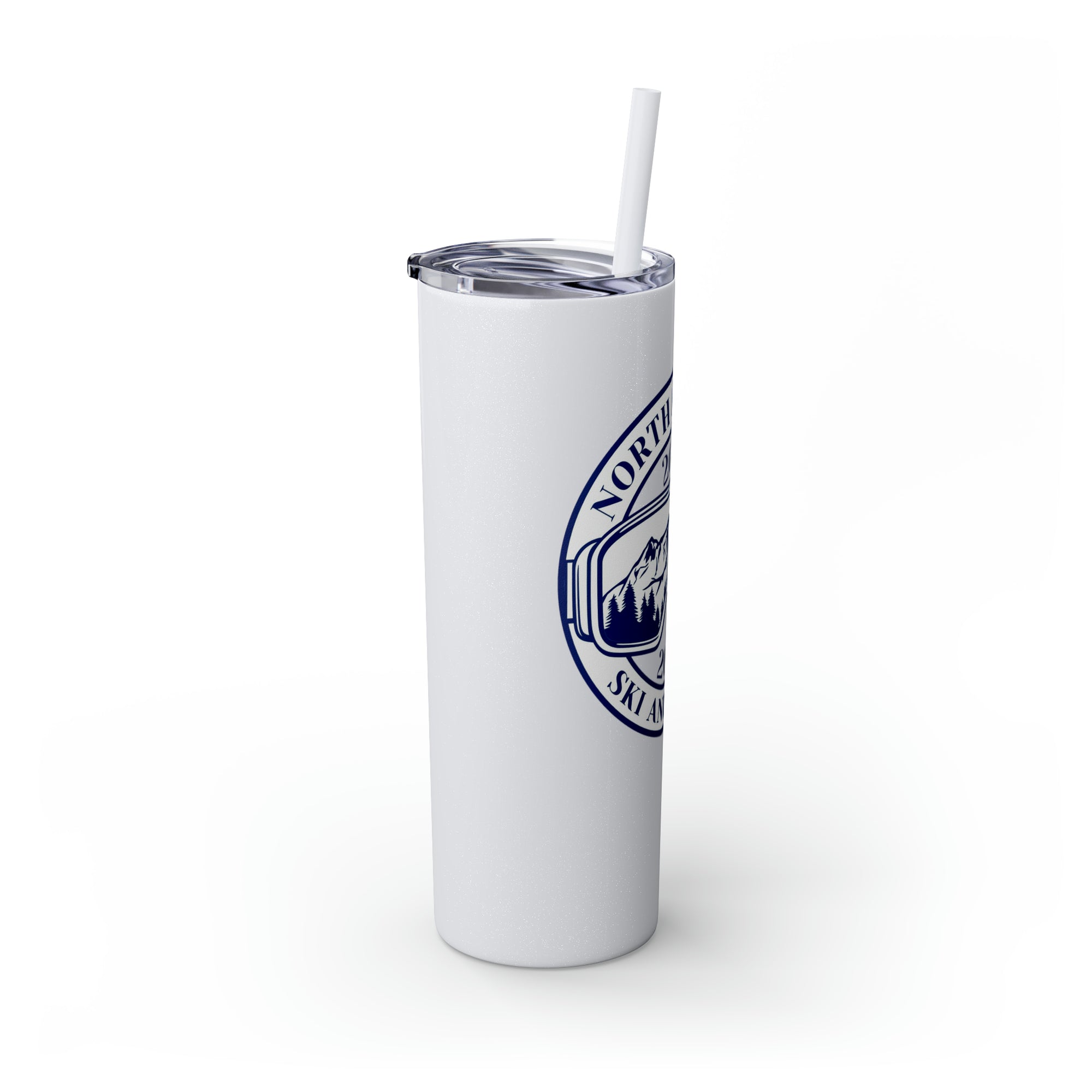 North Penn HS Ski &amp; Board Skinny Tumbler with Straw, 20oz