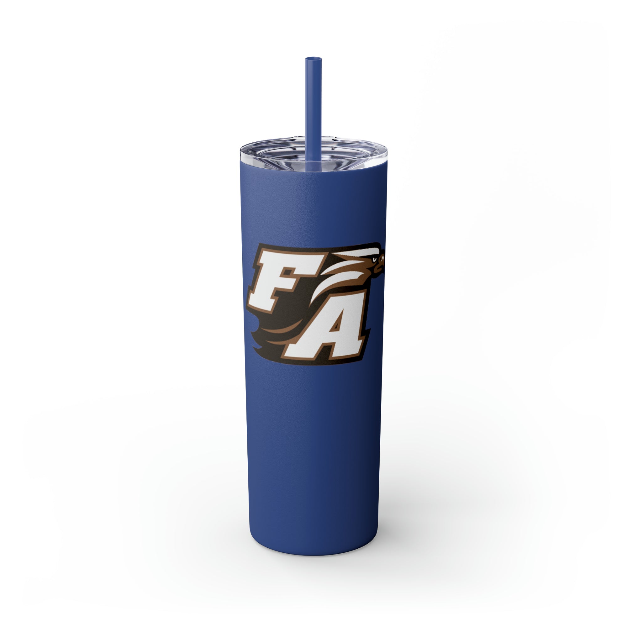 First Academy Drama Team Skinny Tumbler with Straw, 20oz