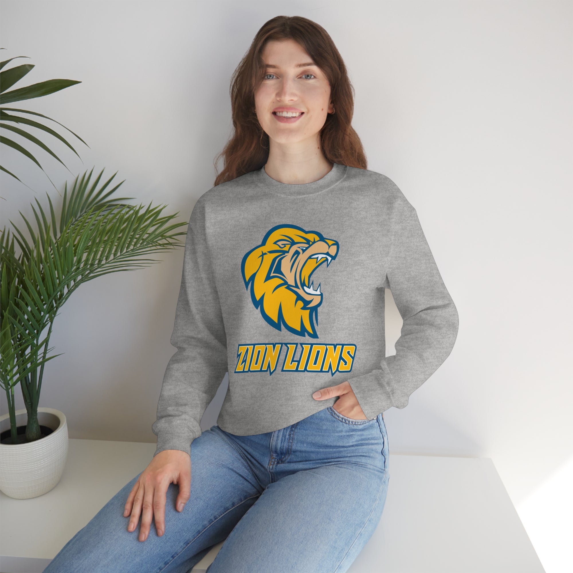 Zion Lions Crewneck Sweatshirts