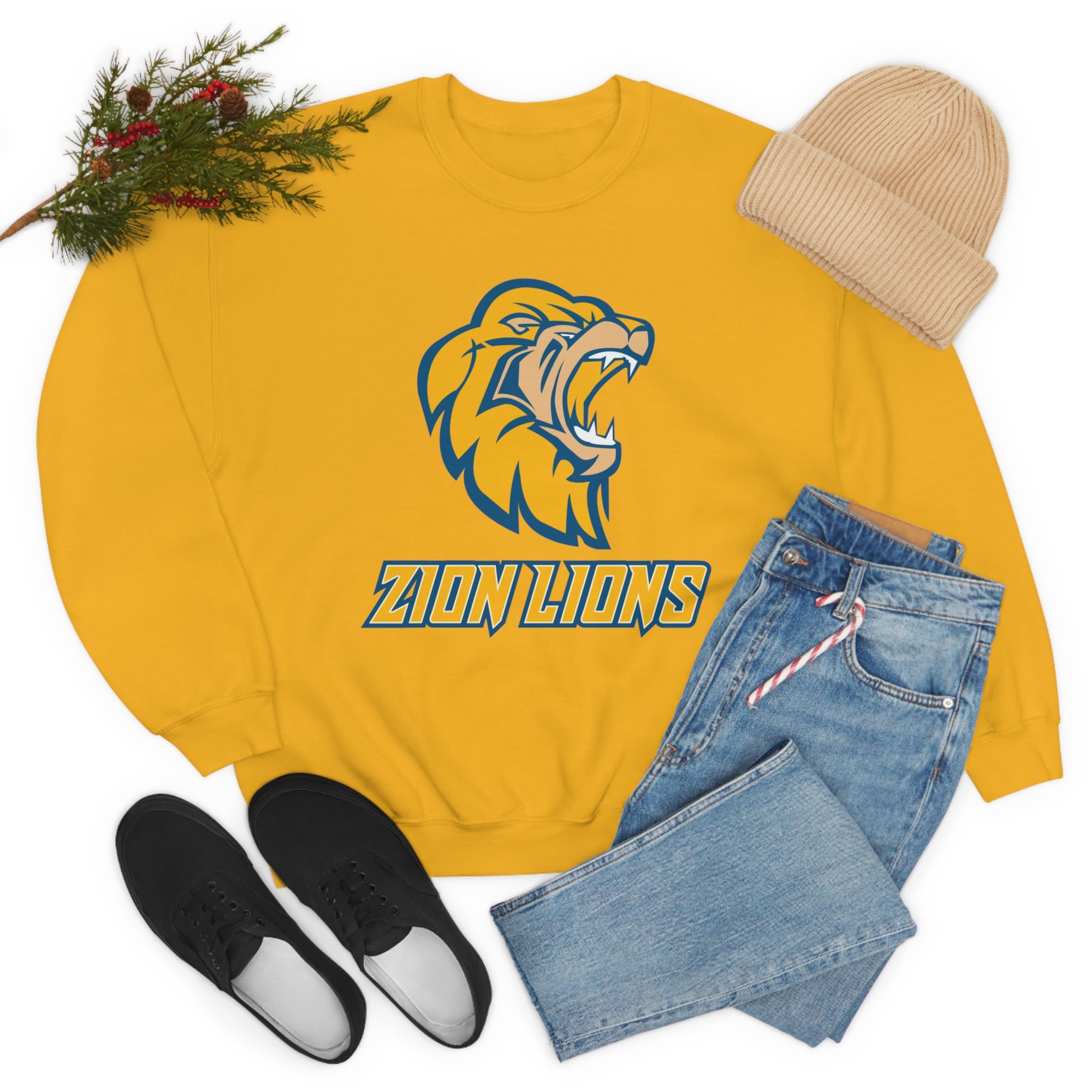 Zion Lions Crewneck Sweatshirts