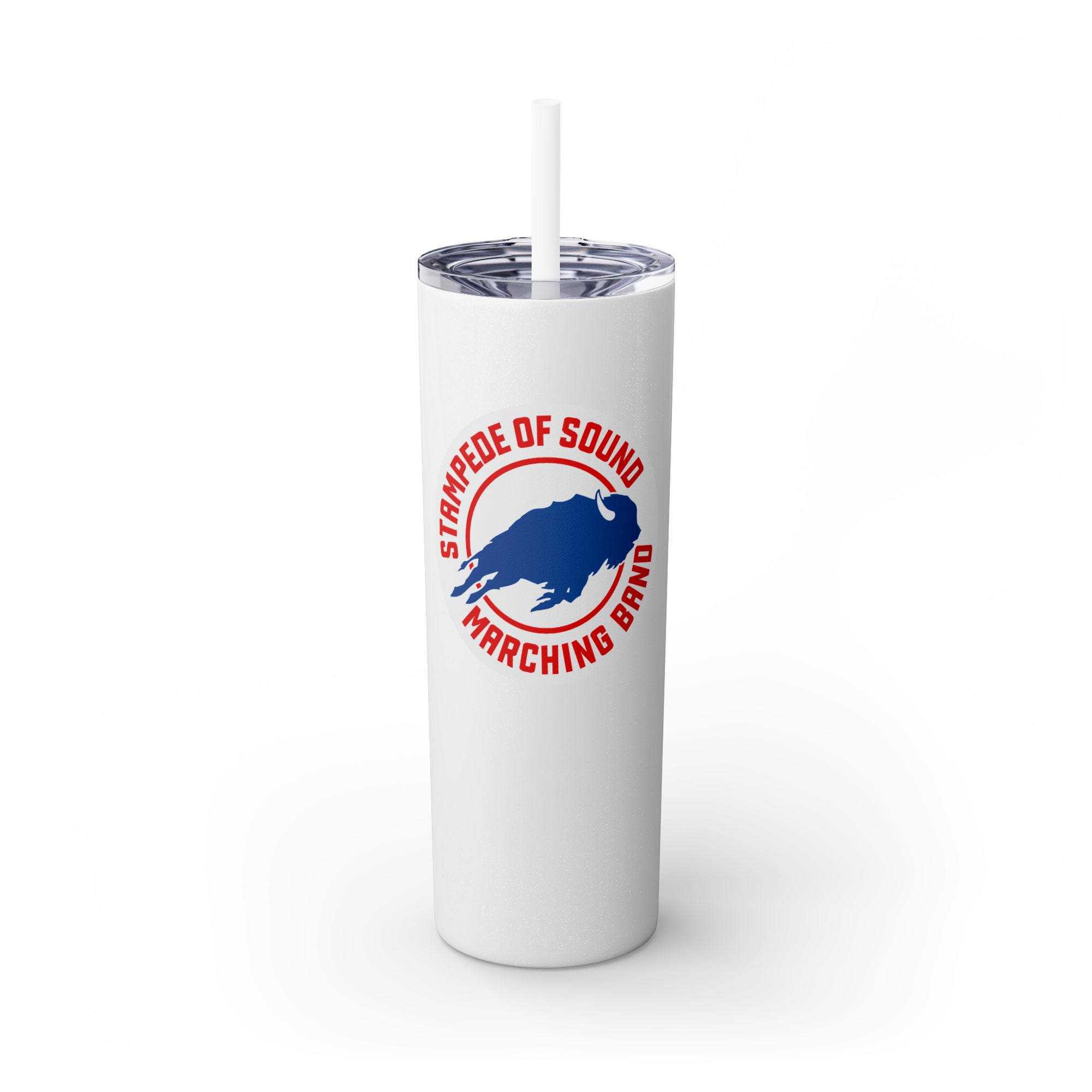 Stampede of Sound Skinny Tumbler with Straw, 20oz