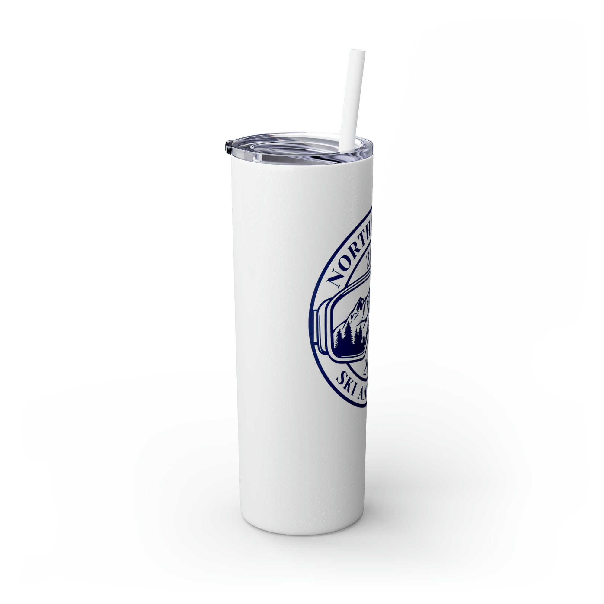 North Penn HS Ski &amp; Board Skinny Tumbler with Straw, 20oz