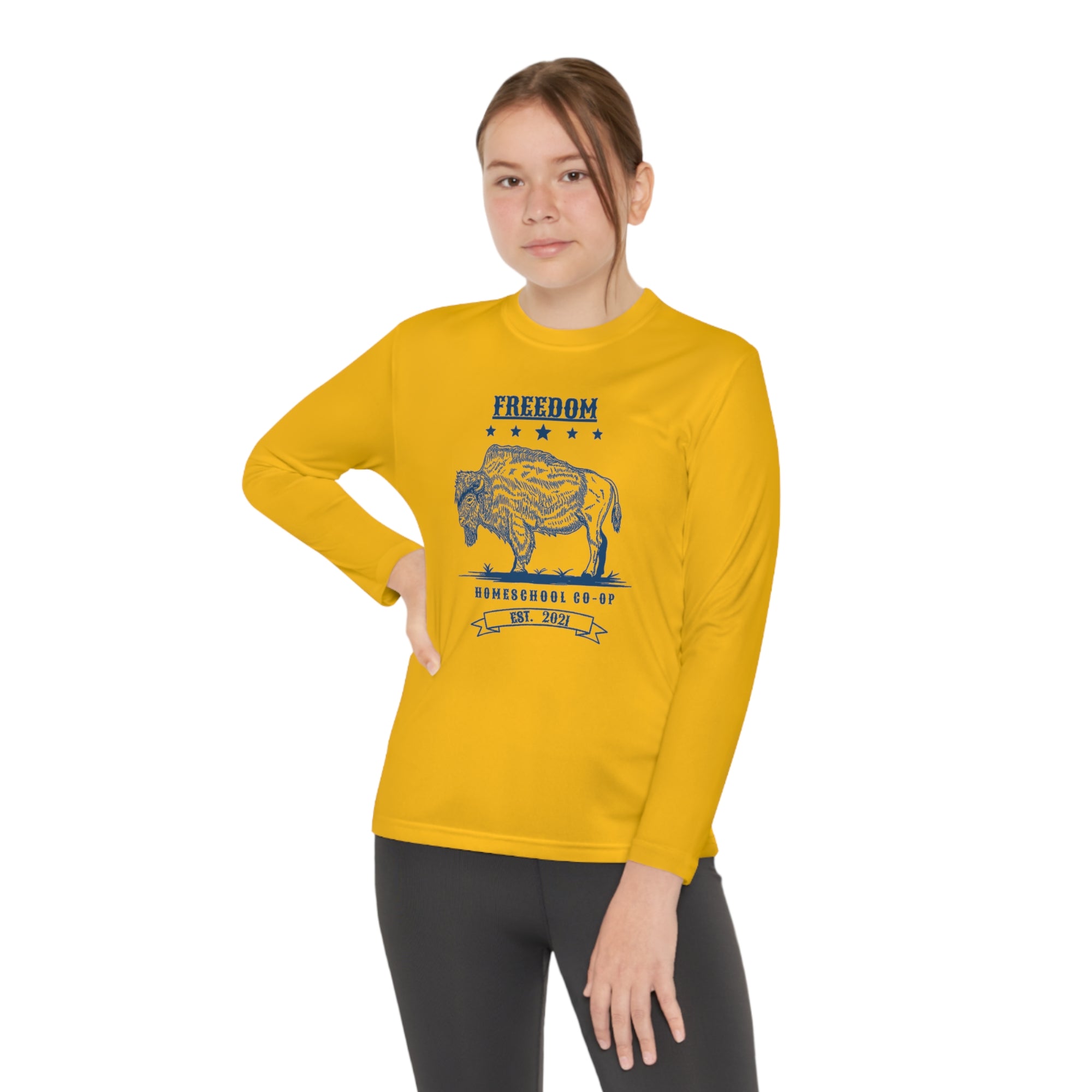 Youth Freedom Homeschool Co-op Long Sleeve Competitor Tee