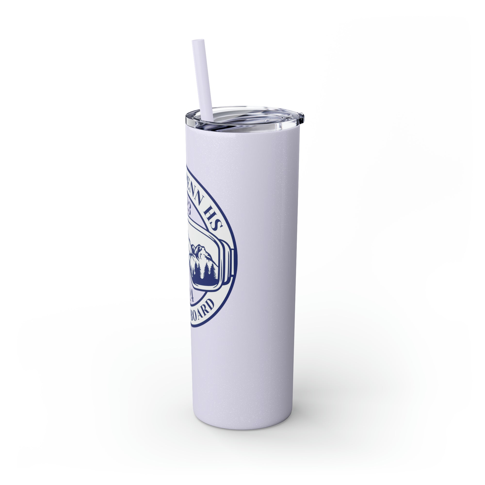 North Penn HS Ski &amp; Board Skinny Tumbler with Straw, 20oz