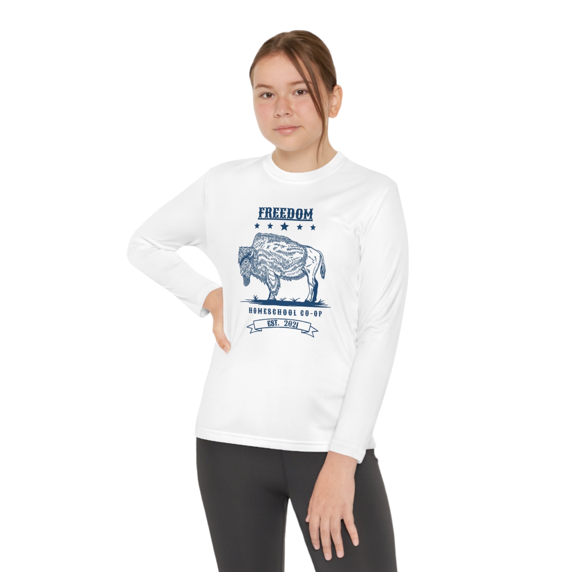Youth Freedom Homeschool Co-op Long Sleeve Competitor Tee