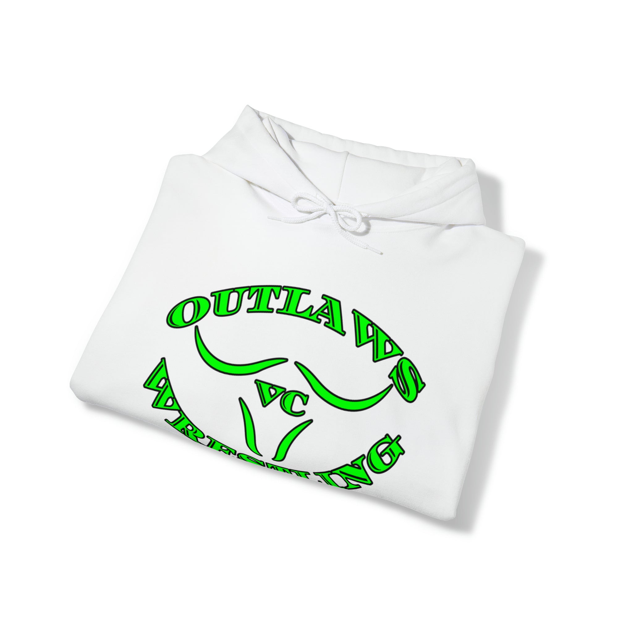 Green Outlaws Wrestling Unisex Heavy Blend™ Hooded Sweatshirt