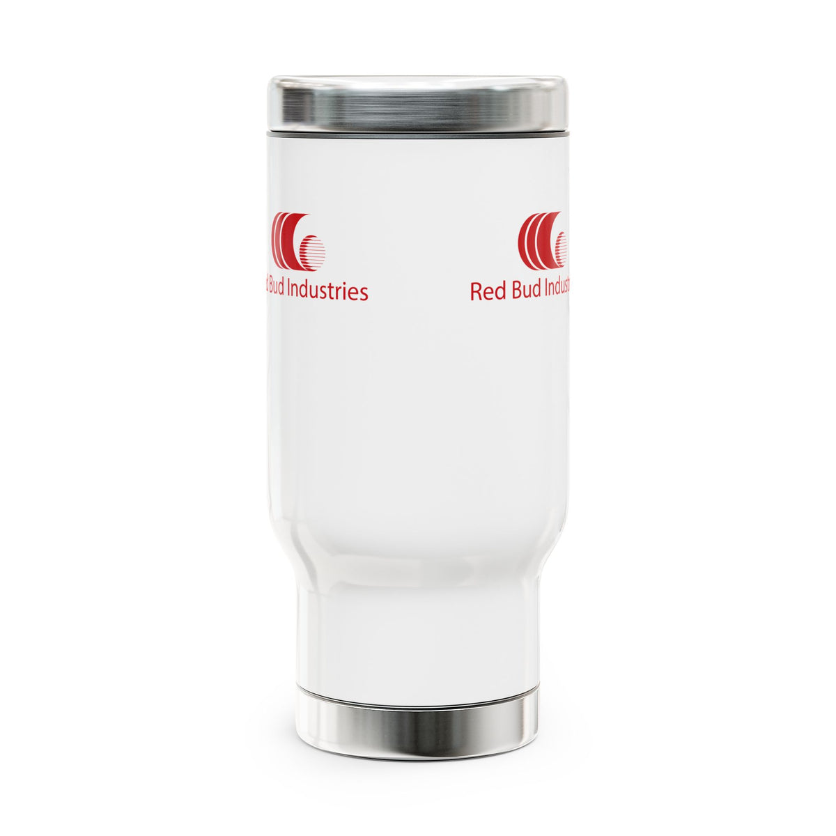 Team Red Bud Stainless Steel Travel Mug with Handle, 14oz