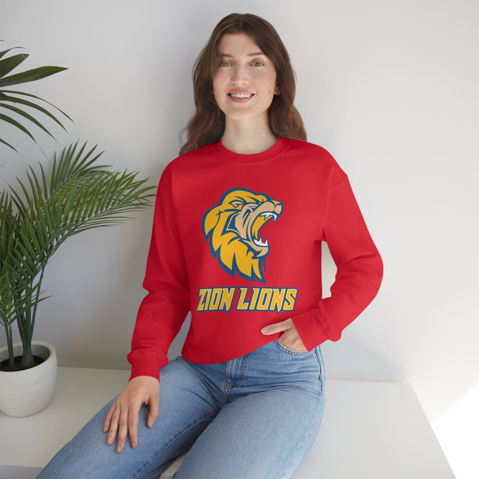 Zion Lions Crewneck Sweatshirts