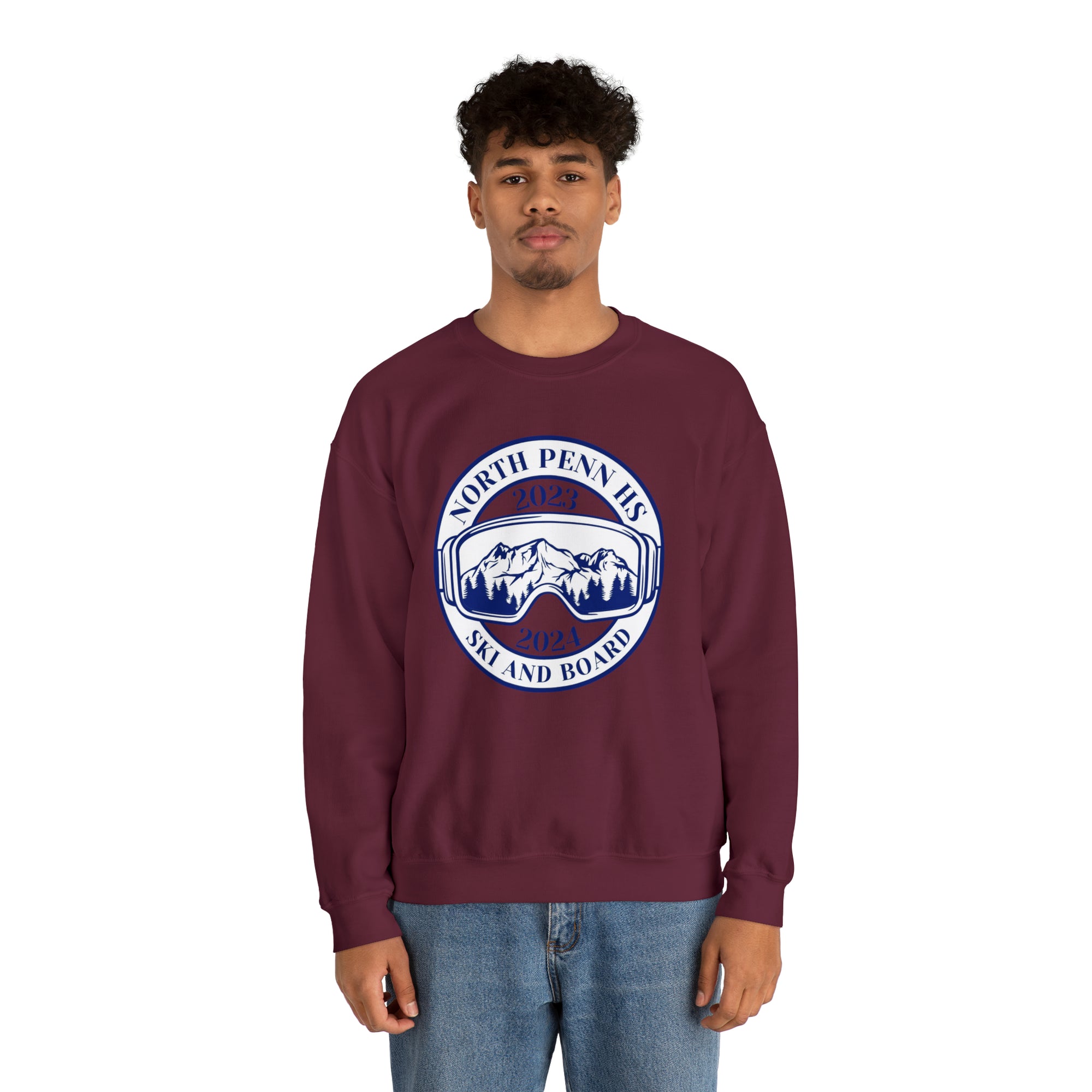 North Penn HS Ski &amp; Board Crewneck Sweatshirts