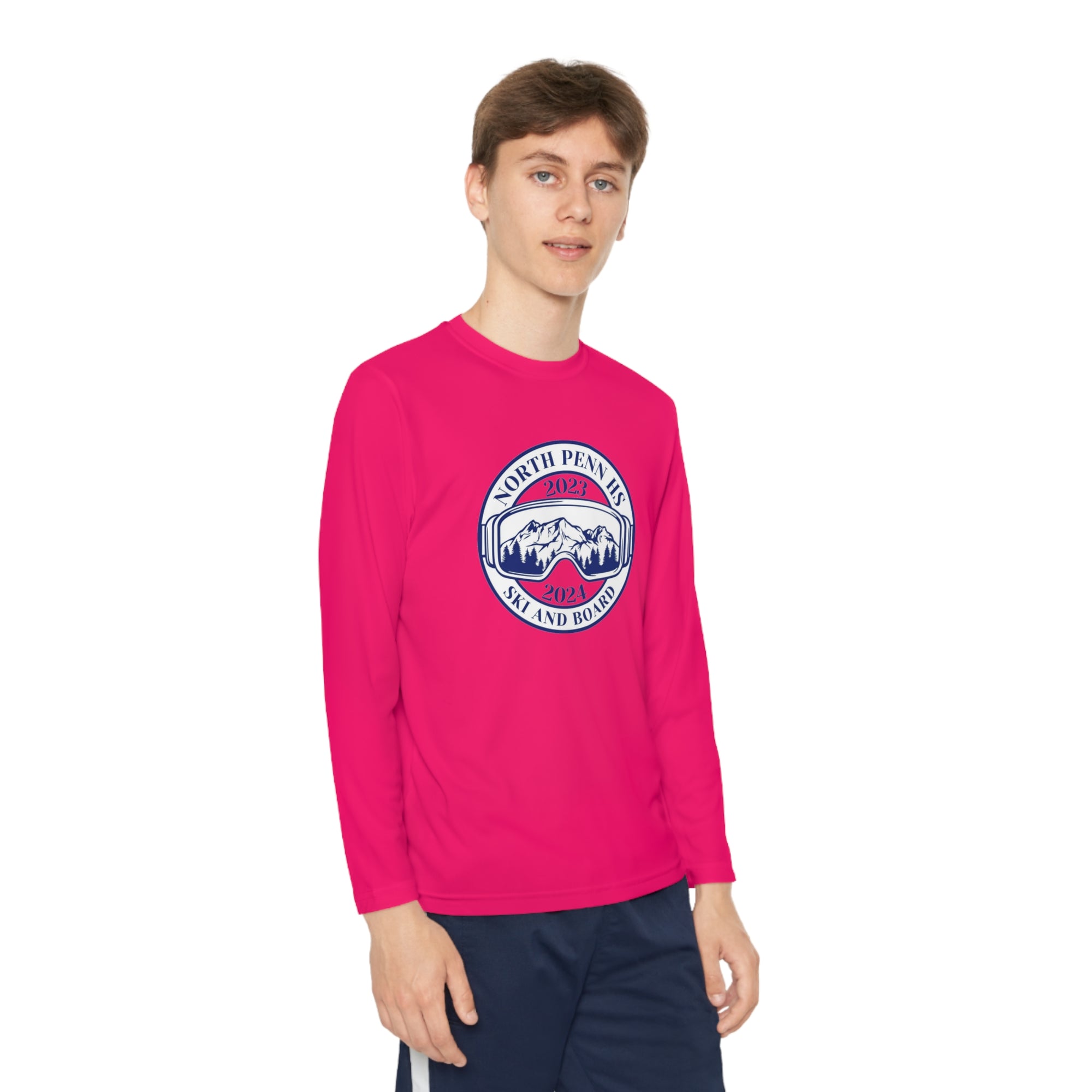 North Penn HS Ski &amp; Board youth Logo Long Sleeve Competitor Youth Tee