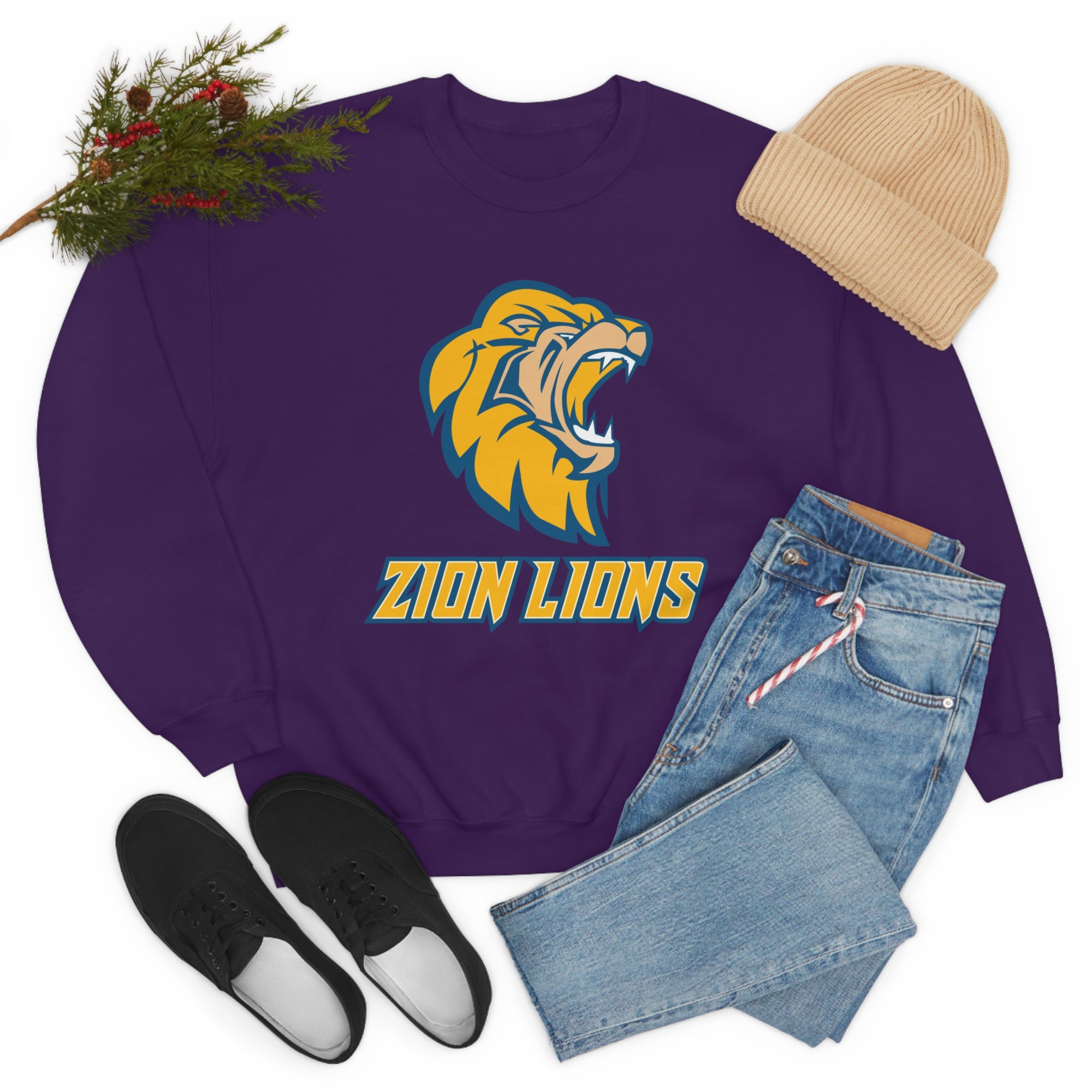 Zion Lions Crewneck Sweatshirts