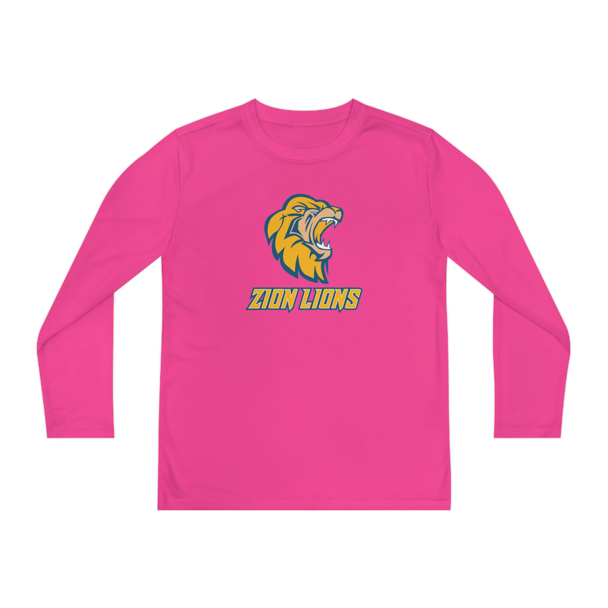 Zion Lions Youth Long Sleeve Competitor Tee
