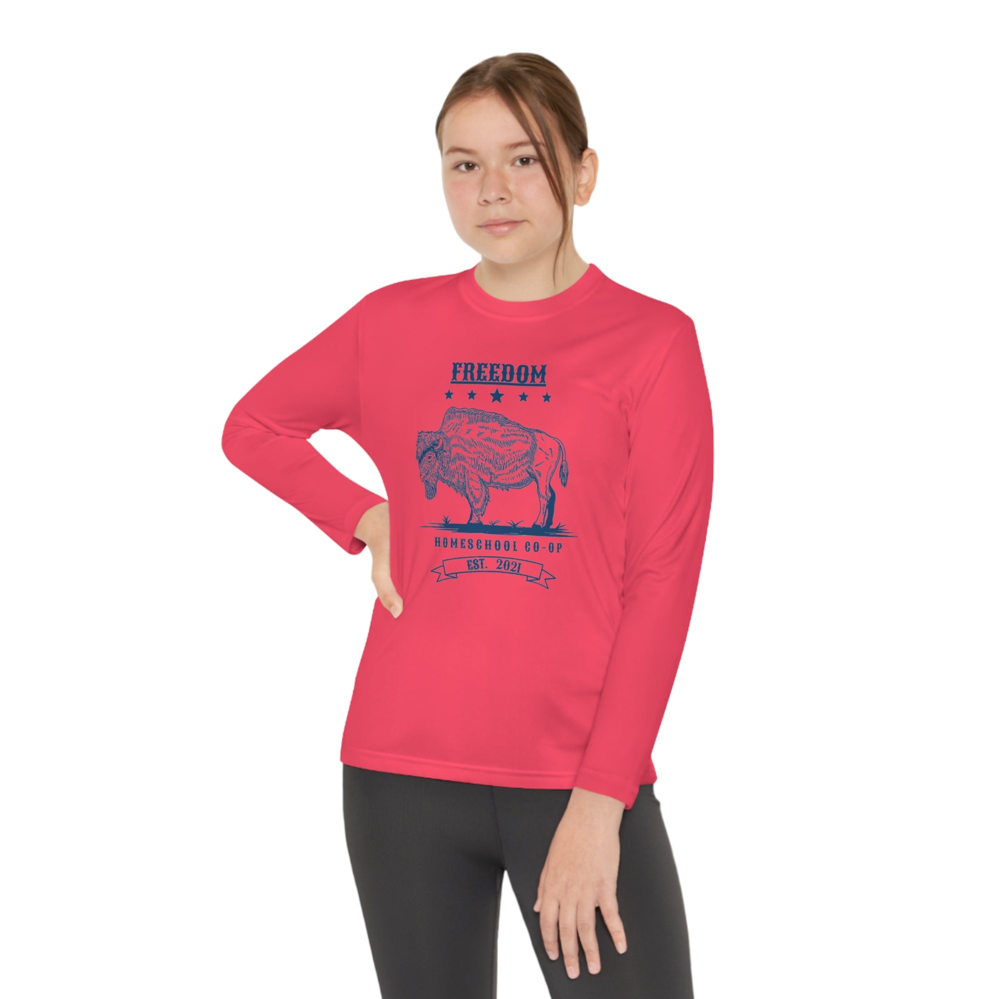 Youth Freedom Homeschool Co-op Long Sleeve Competitor Tee