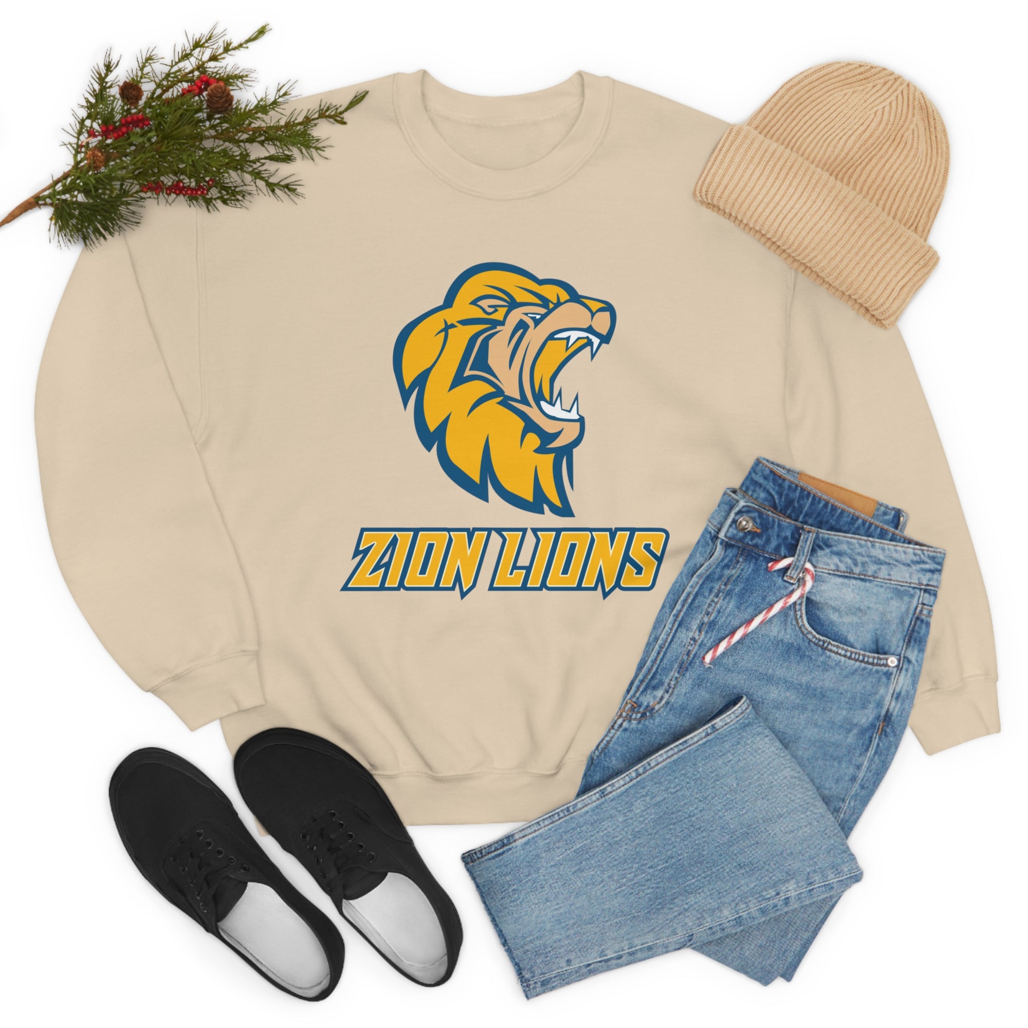 Zion Lions Crewneck Sweatshirts