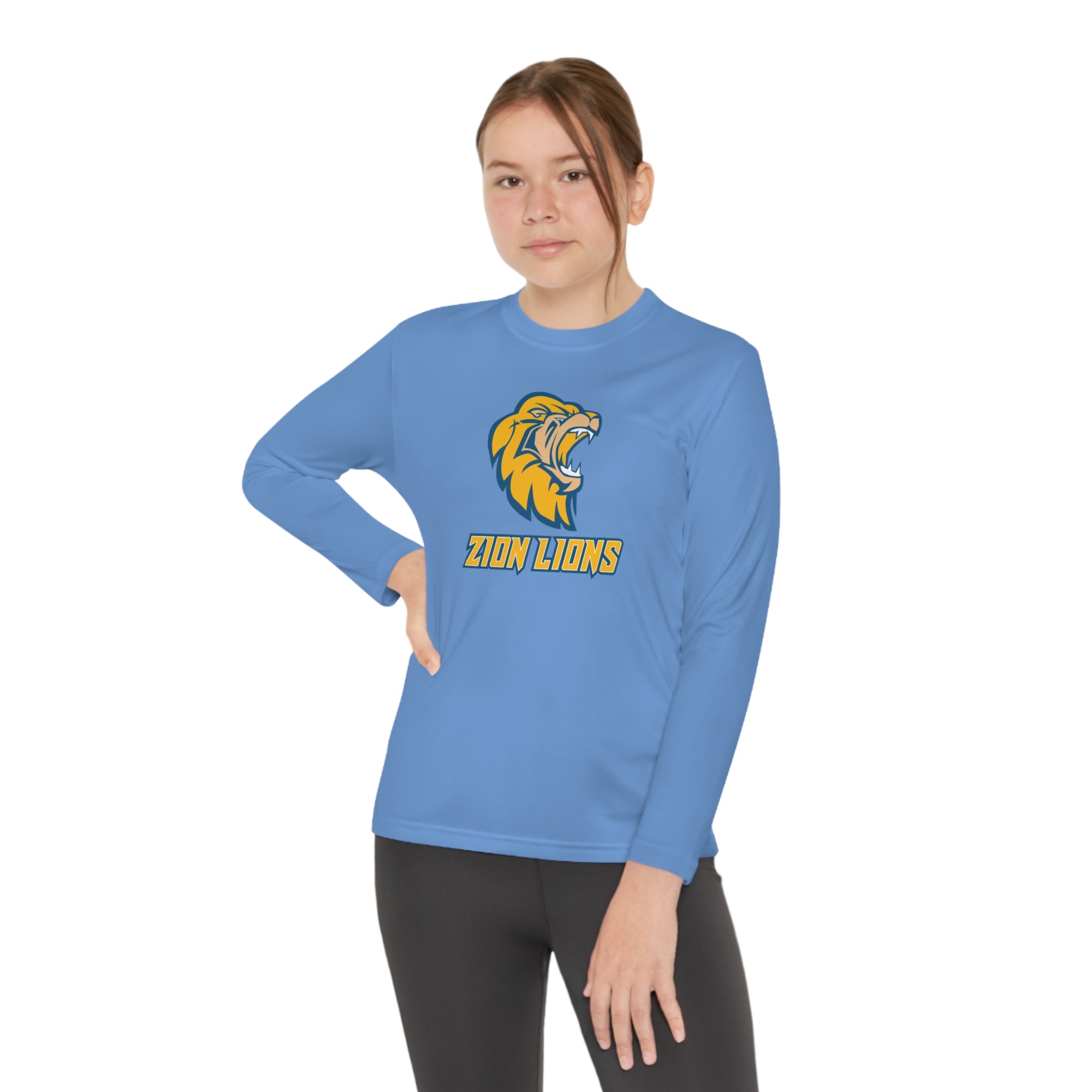 Zion Lions Youth Long Sleeve Competitor Tee - YOUTH