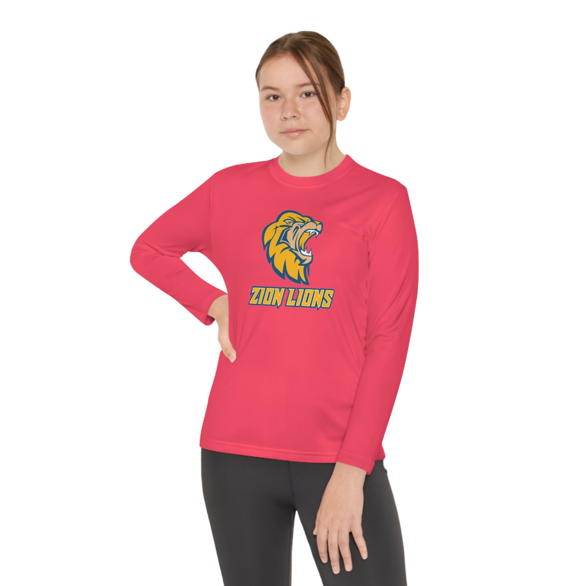 Zion Lions Youth Long Sleeve Competitor Tee - YOUTH