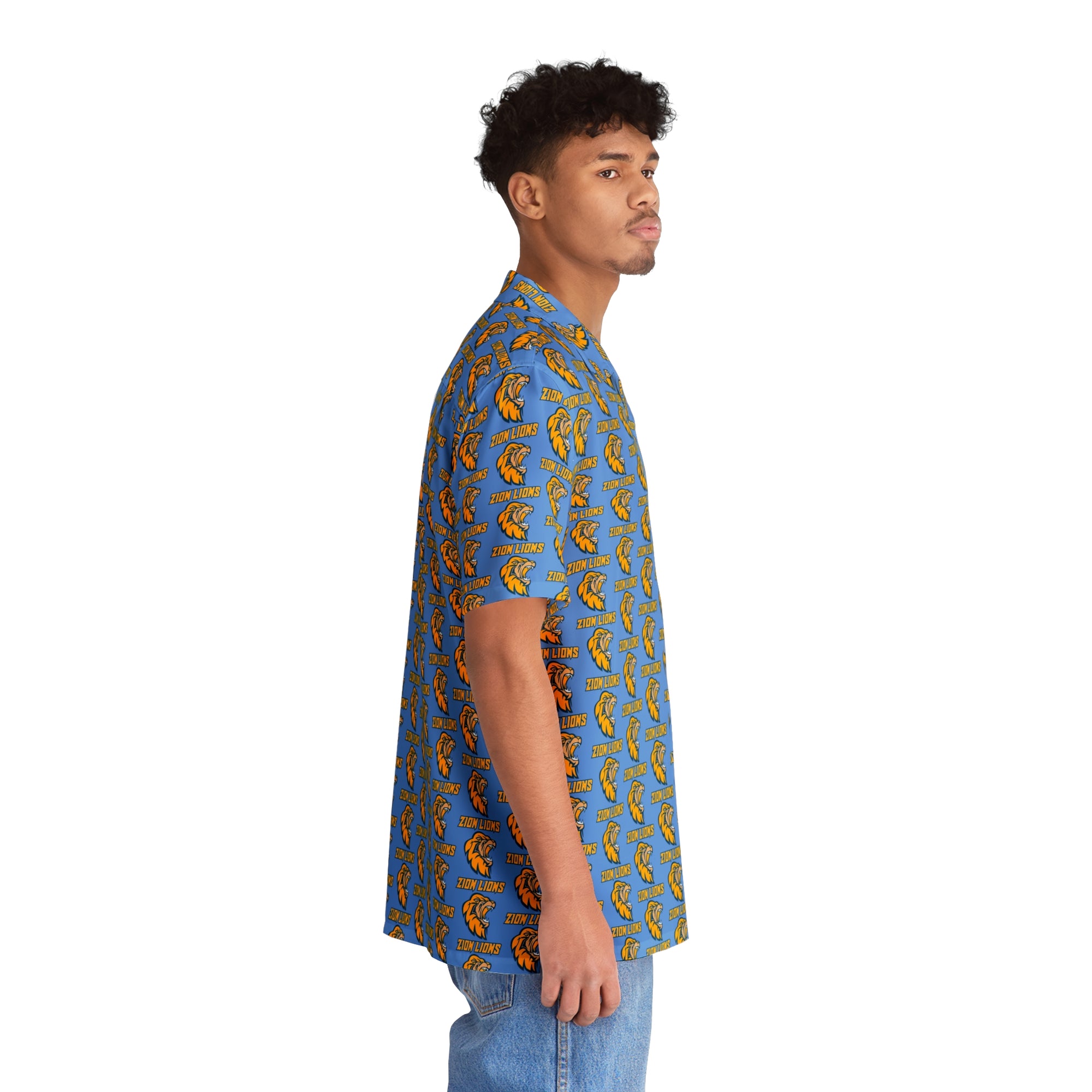 Zion Lions Men's Hawaiian Shirt (AOP)