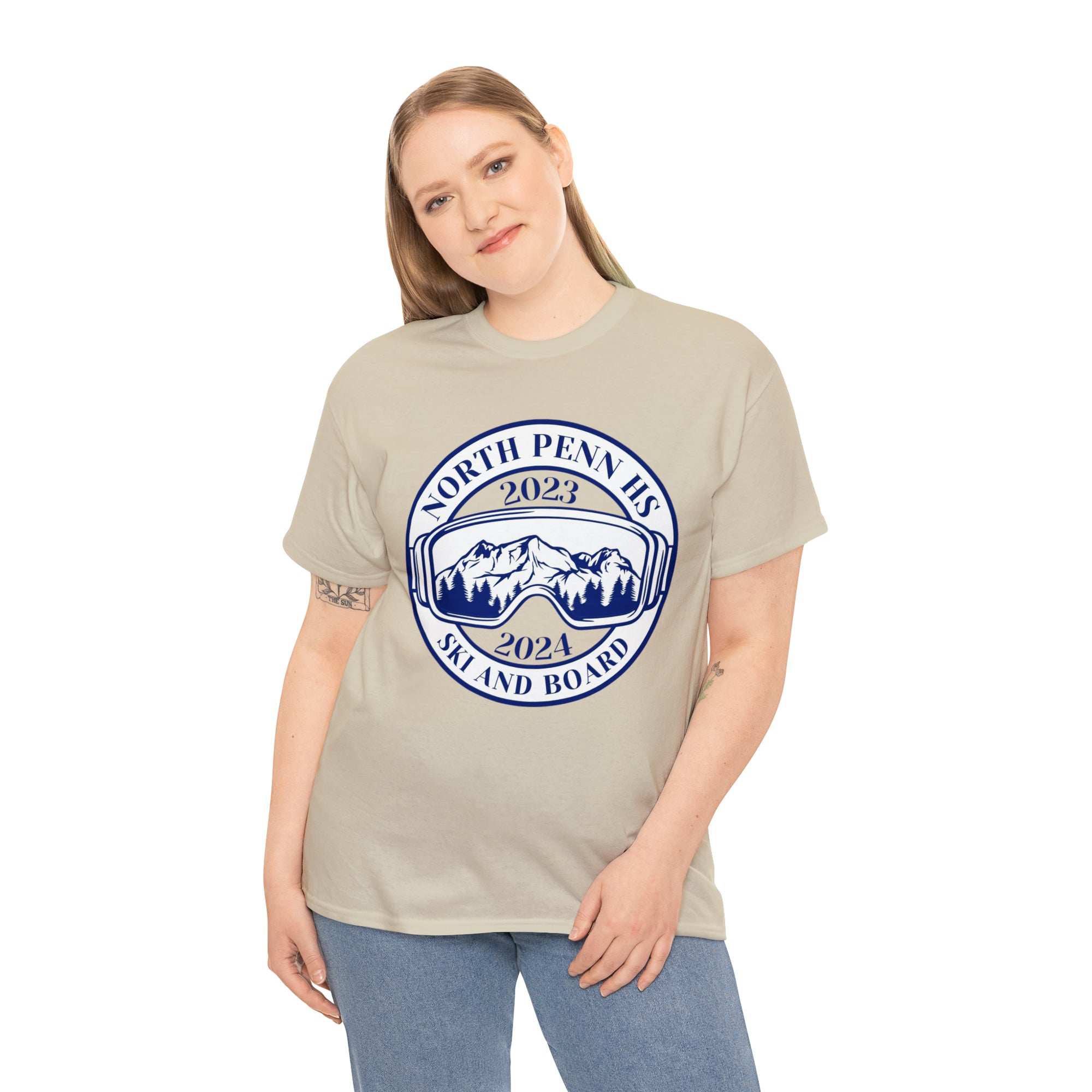 North Penn HS Ski &amp; Board Unisex Heavy Cotton Tee