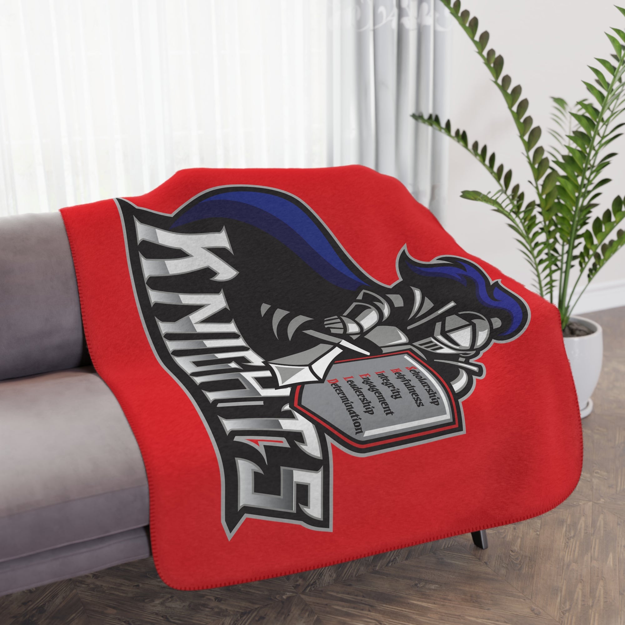 North Pole Middle School Sherpa Blanket