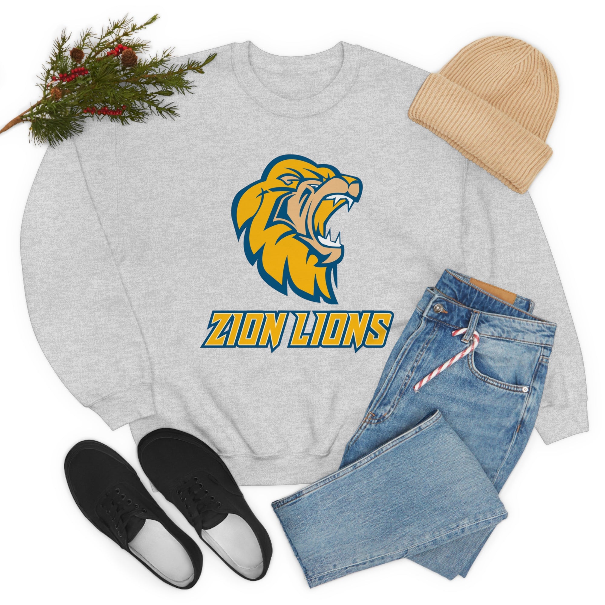 Zion Lions Crewneck Sweatshirts