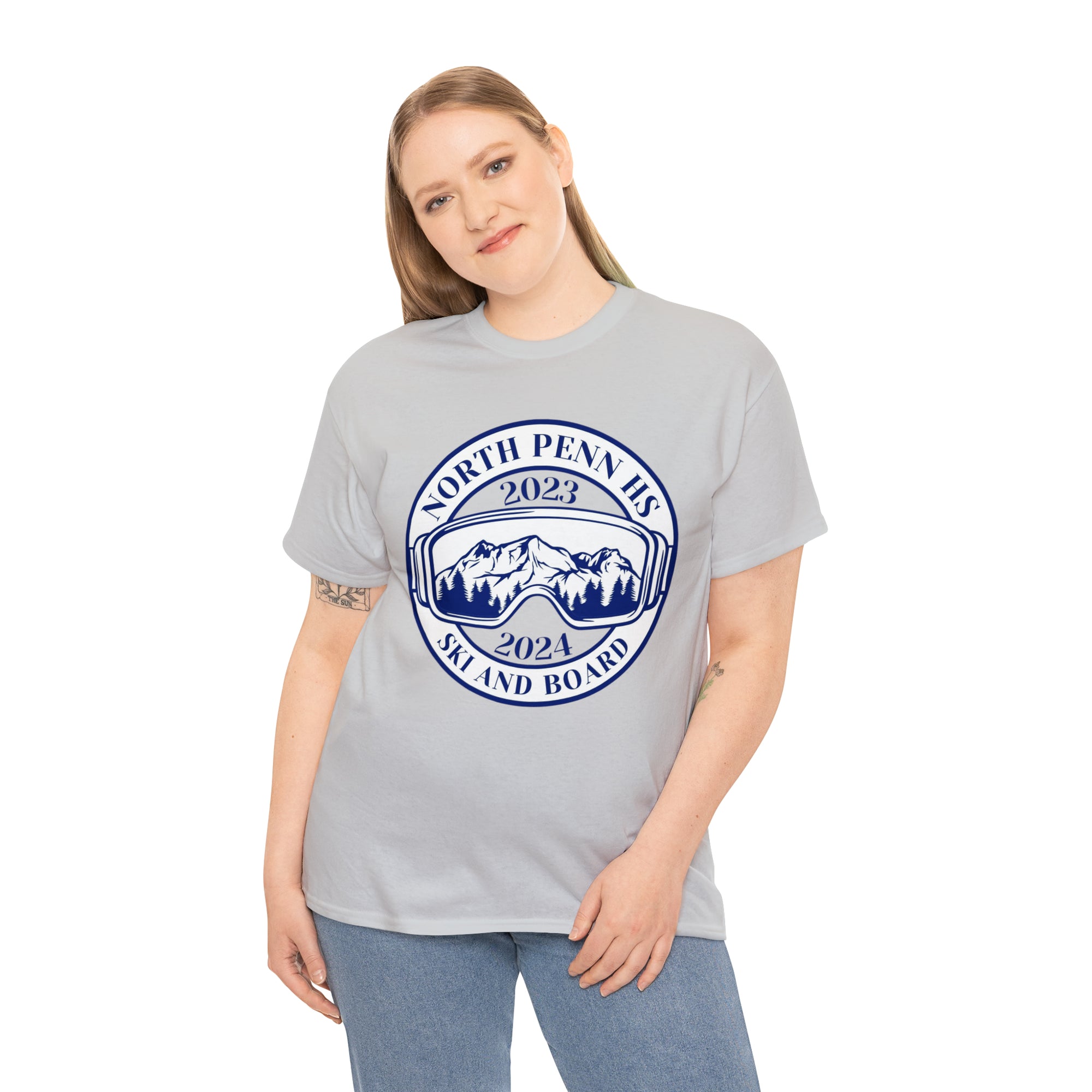 North Penn HS Ski &amp; Board Unisex Heavy Cotton Tee
