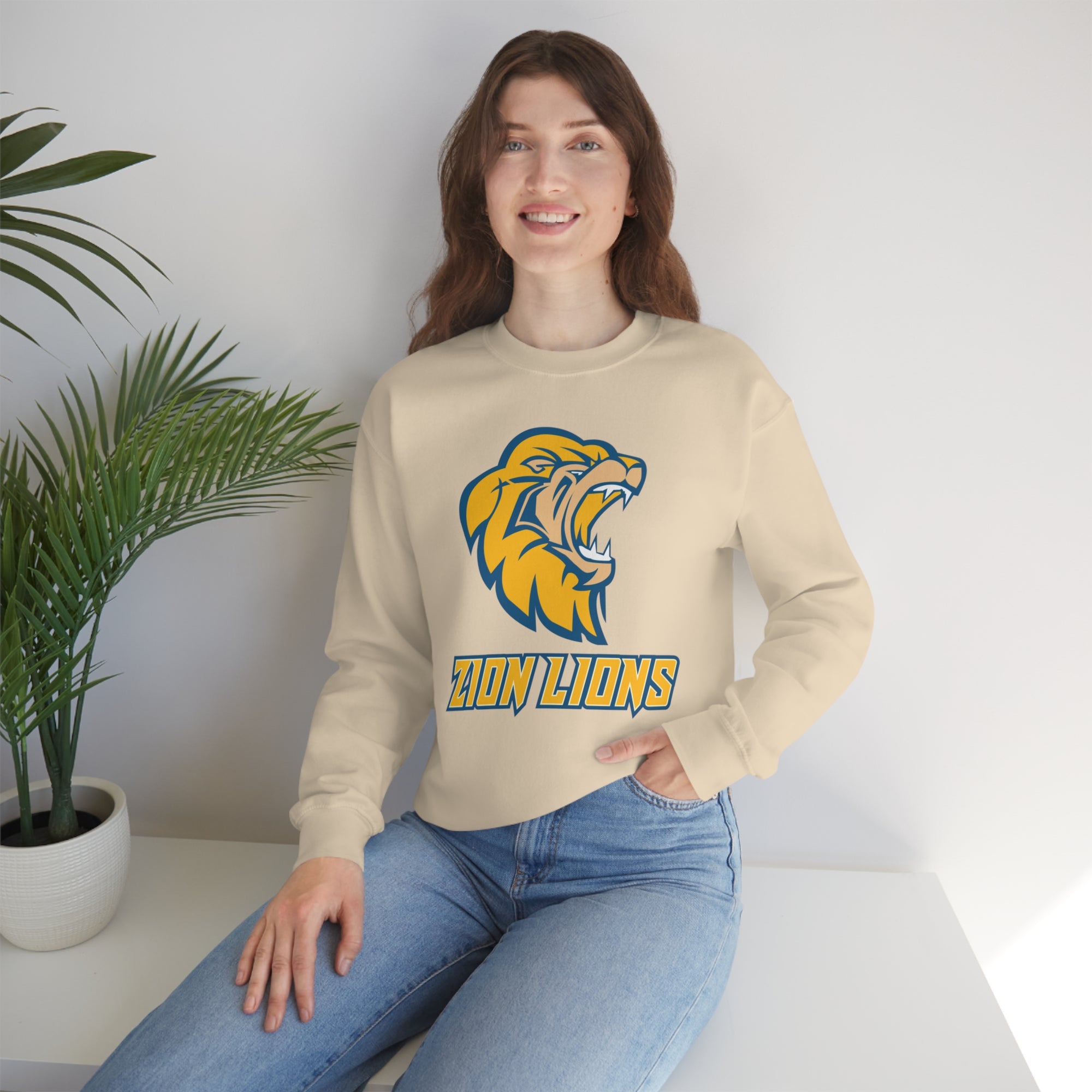 Zion Lions Crewneck Sweatshirts
