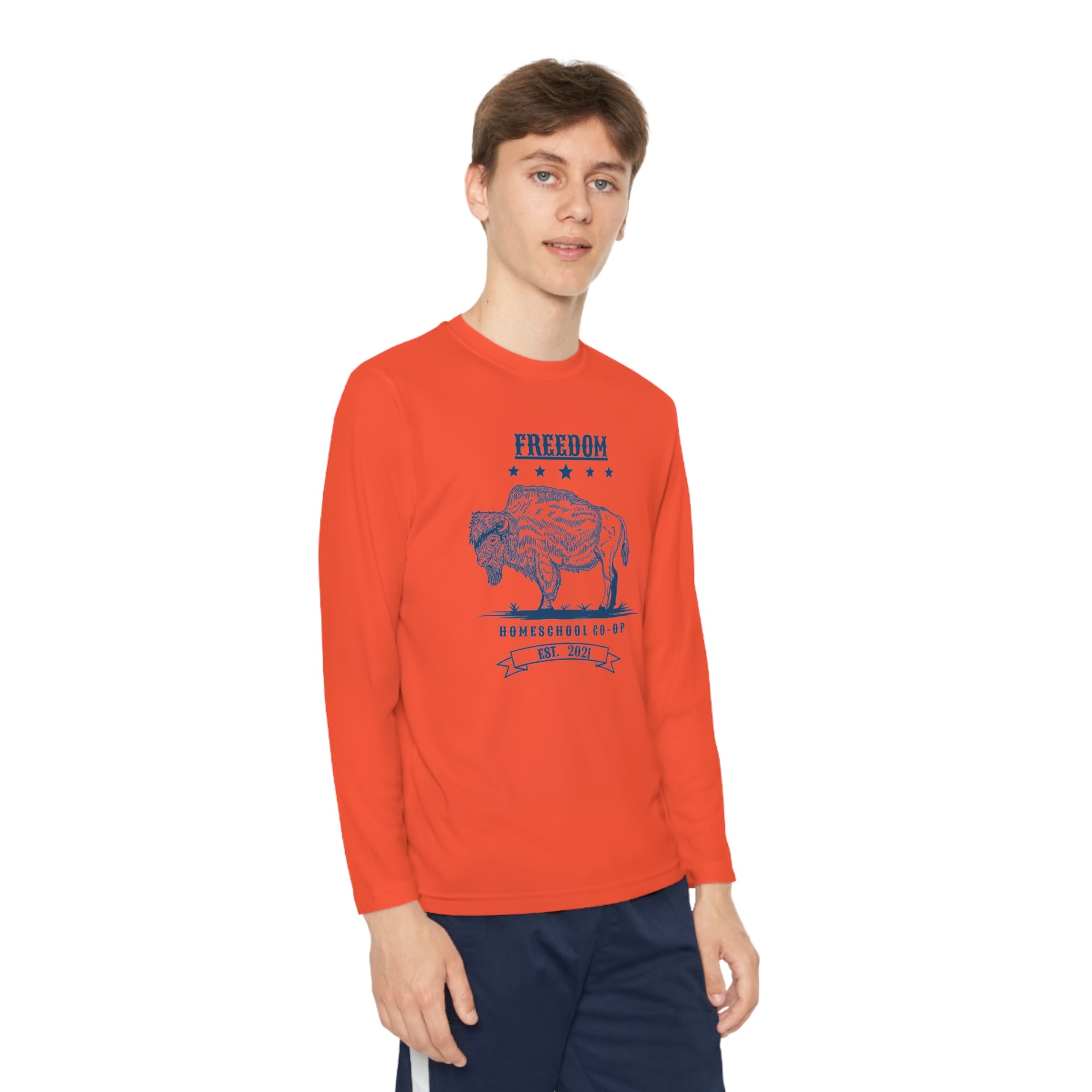 Youth Freedom Homeschool Co-op Long Sleeve Competitor Tee