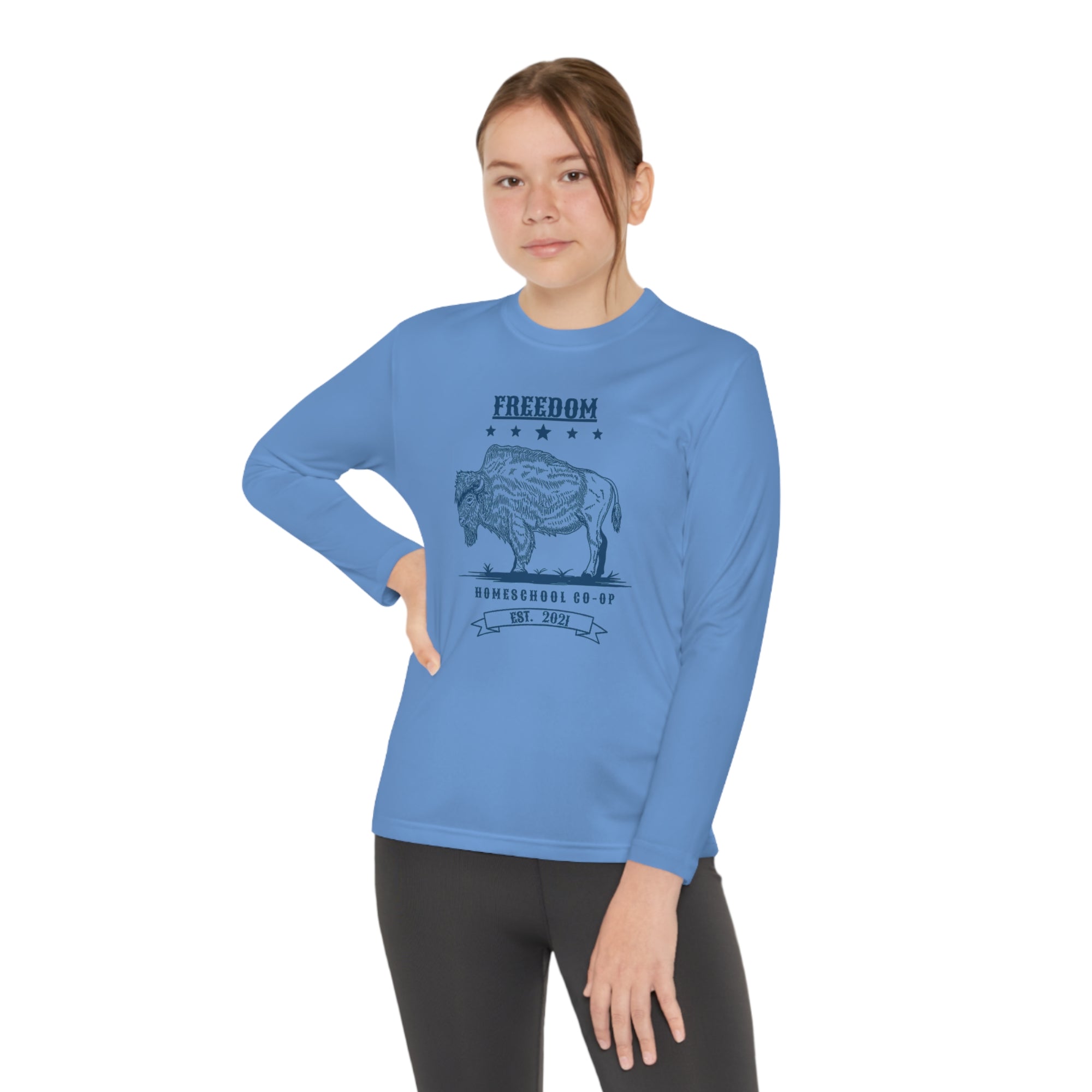 Youth Freedom Homeschool Co-op Long Sleeve Competitor Tee