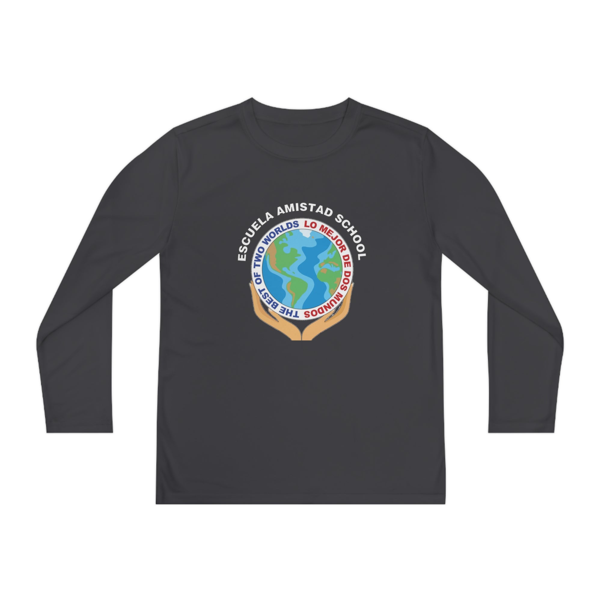 Youth Escuela Amistad School Long Sleeve Competitor Tee