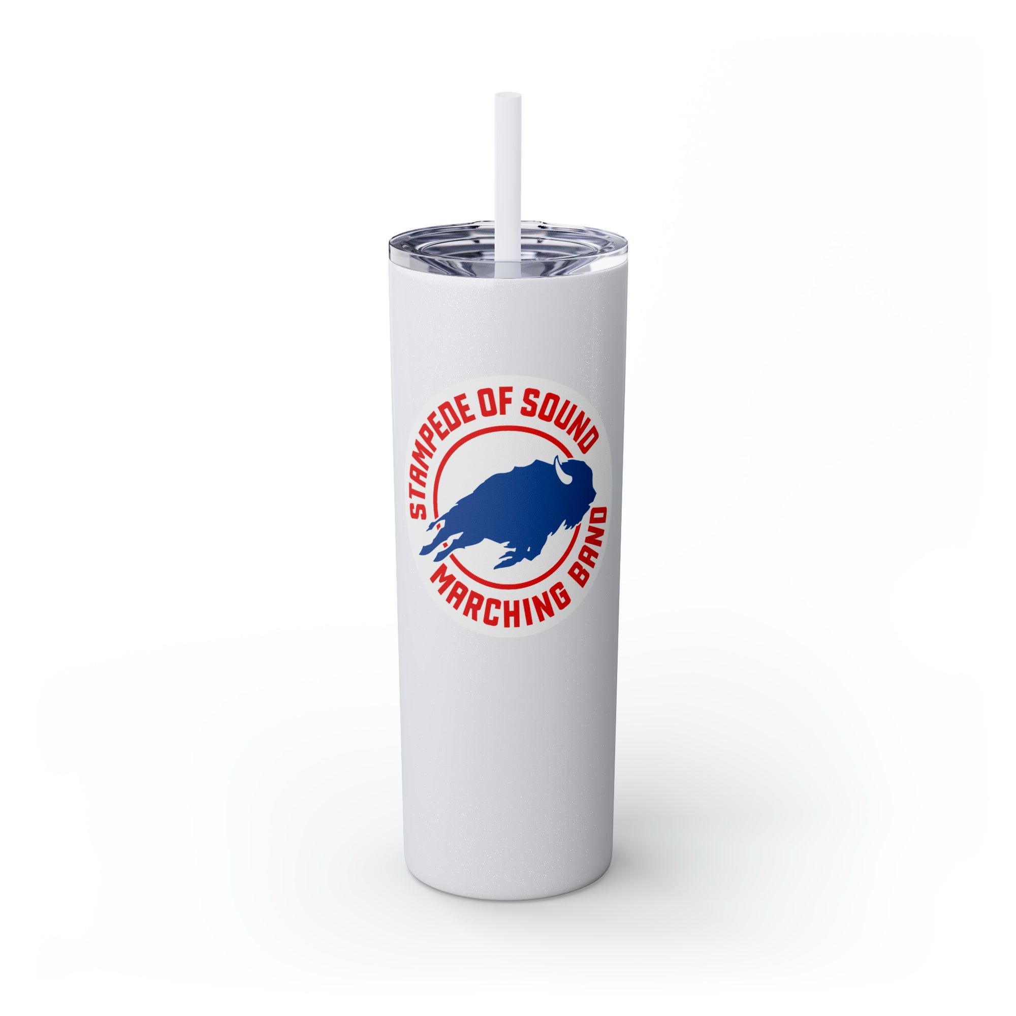 Stampede of Sound Skinny Tumbler with Straw, 20oz