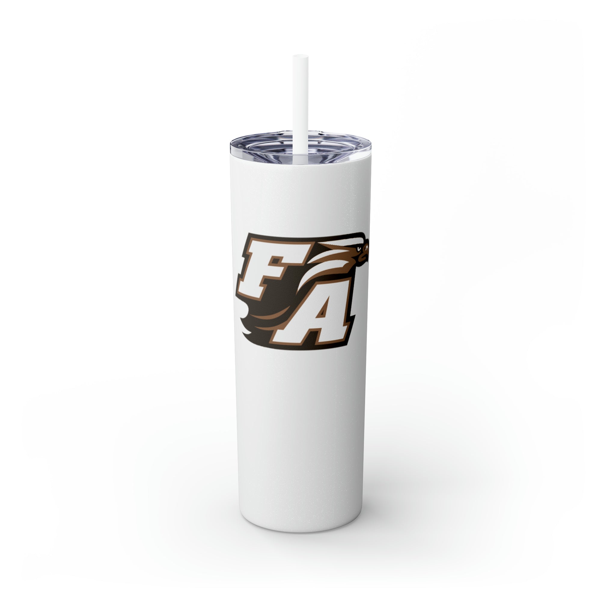 First Academy Drama Team Skinny Tumbler with Straw, 20oz