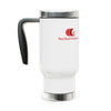 Team Red Bud Stainless Steel Travel Mug with Handle, 14oz