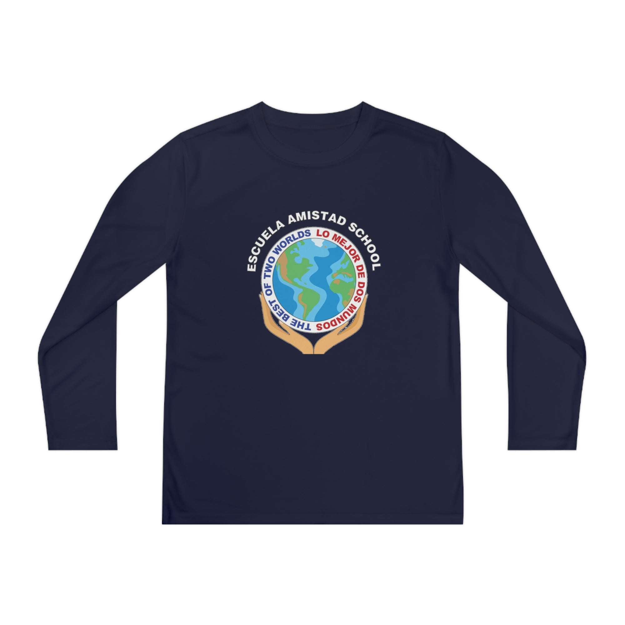 Youth Escuela Amistad School Long Sleeve Competitor Tee