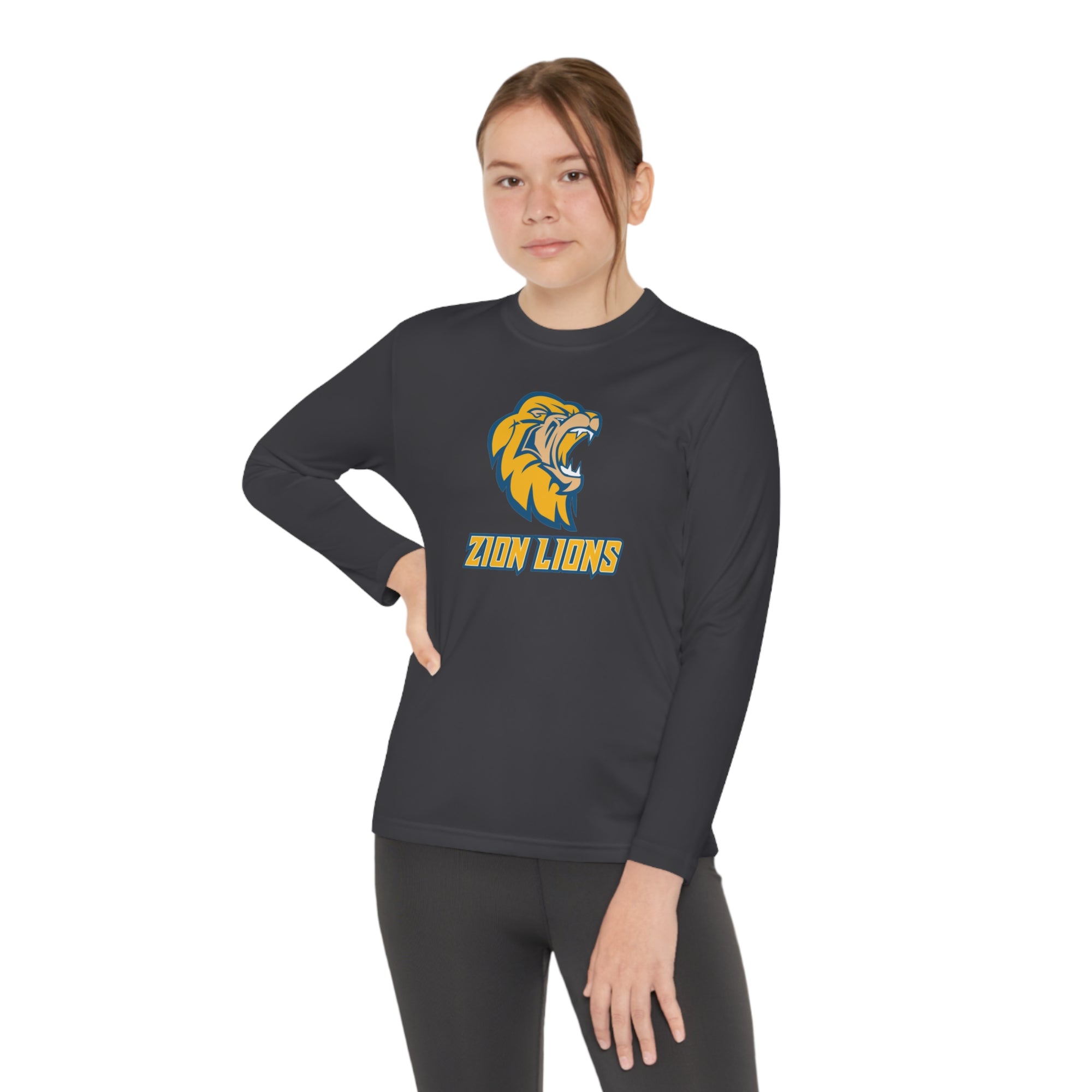 Zion Lions Youth Long Sleeve Competitor Tee - YOUTH
