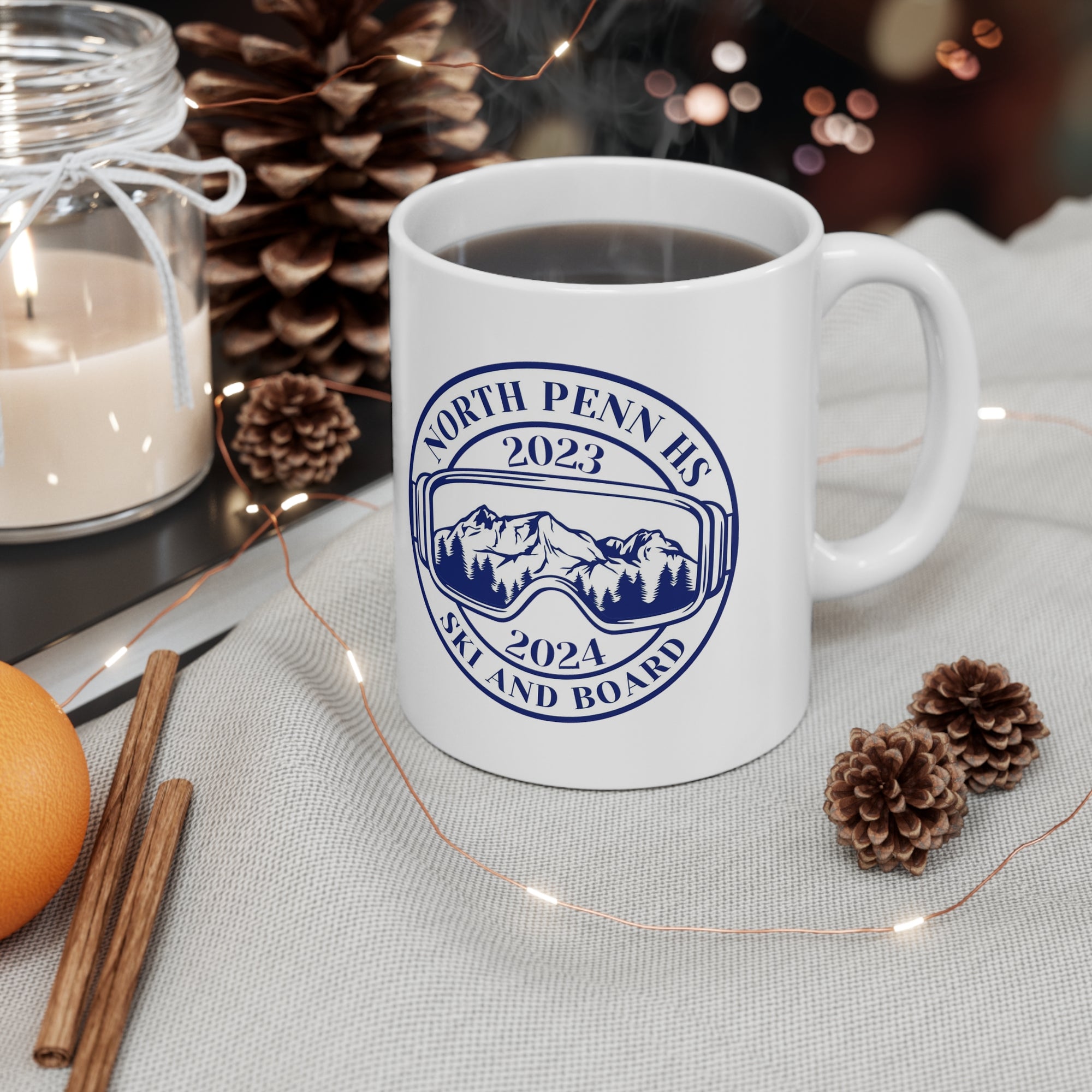 North Penn HS Ski &amp; Board Ceramic Mug 11oz