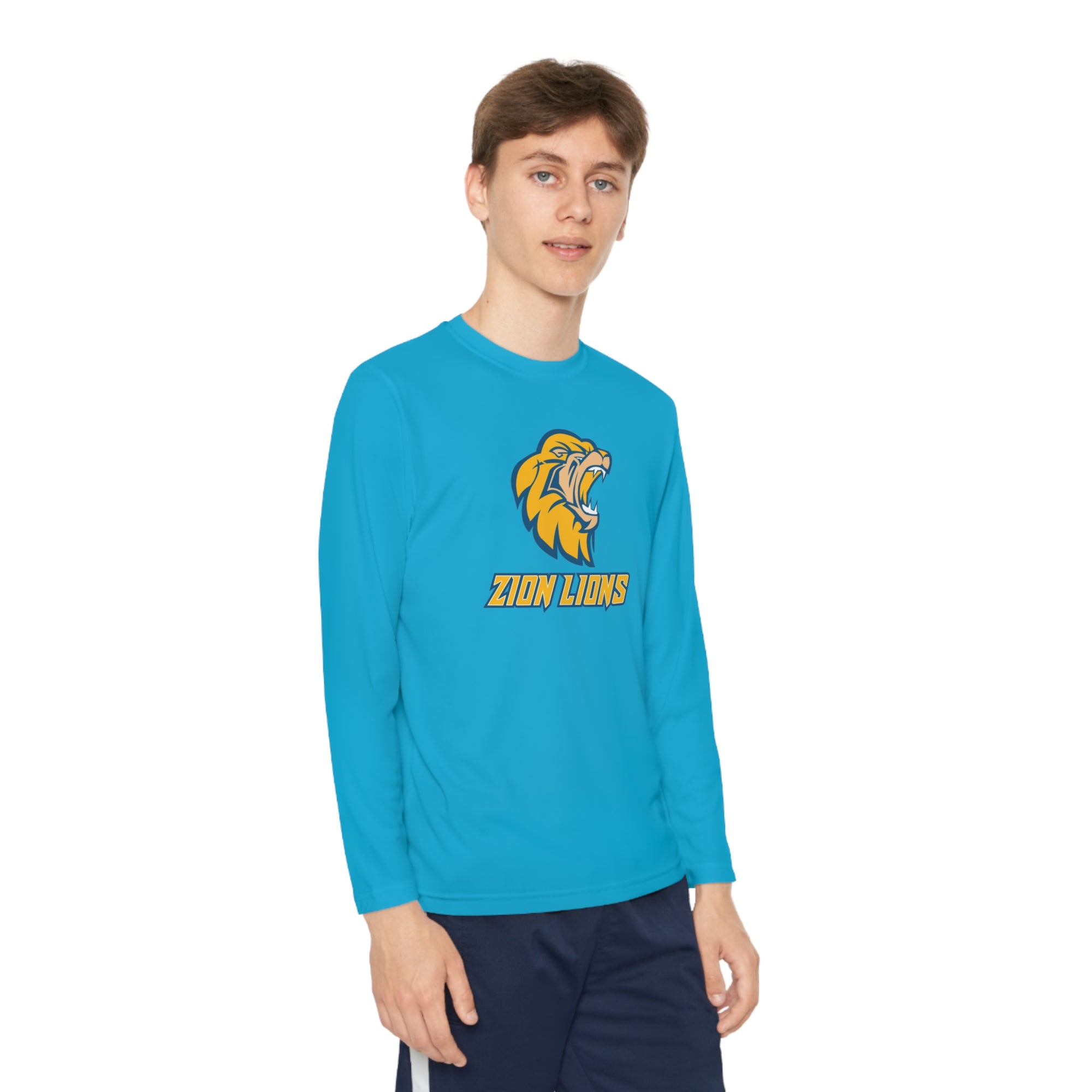 Zion Lions Youth Long Sleeve Competitor Tee - YOUTH