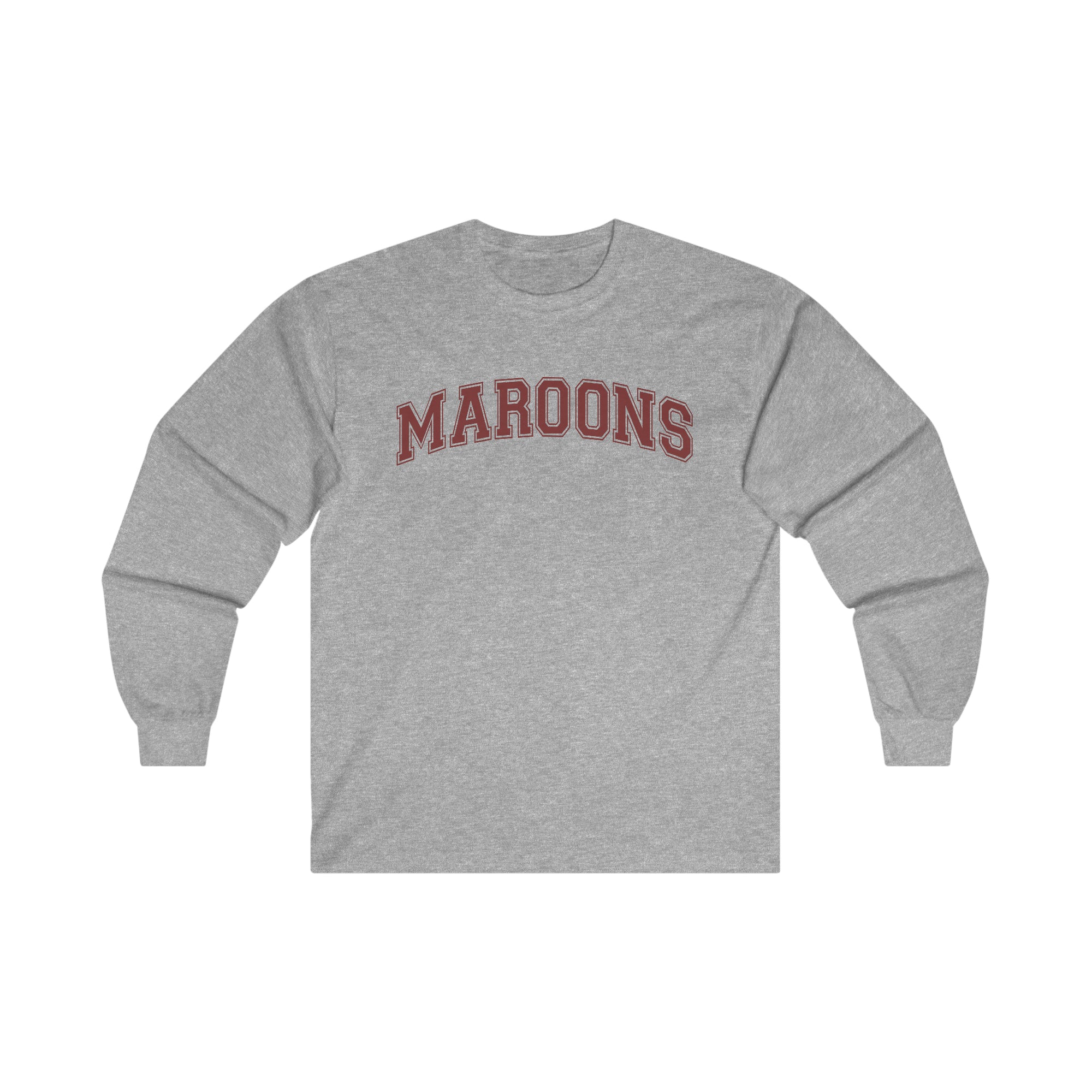 Maroons Letterman Ultra Cotton Long Sleeve Tee