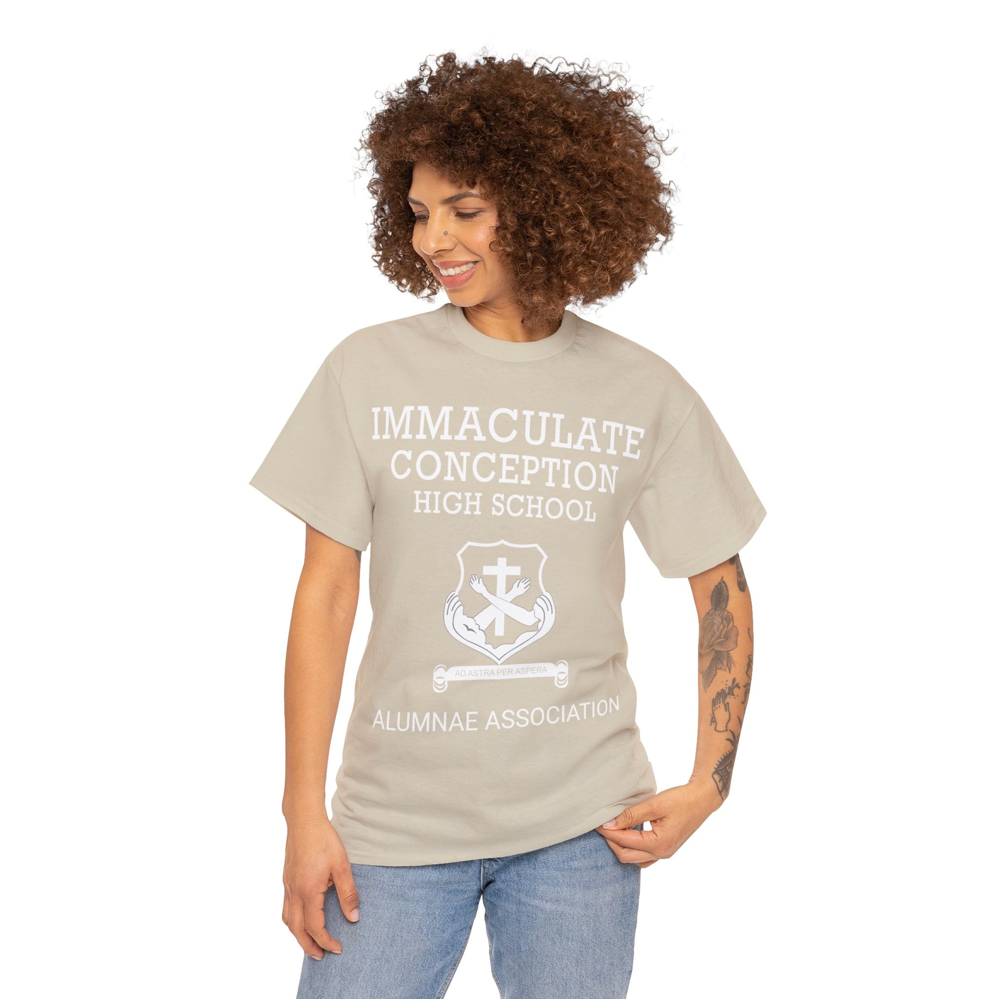 Immaculate Conception High School Alumnae Association Unisex Heavy Cotton Tee