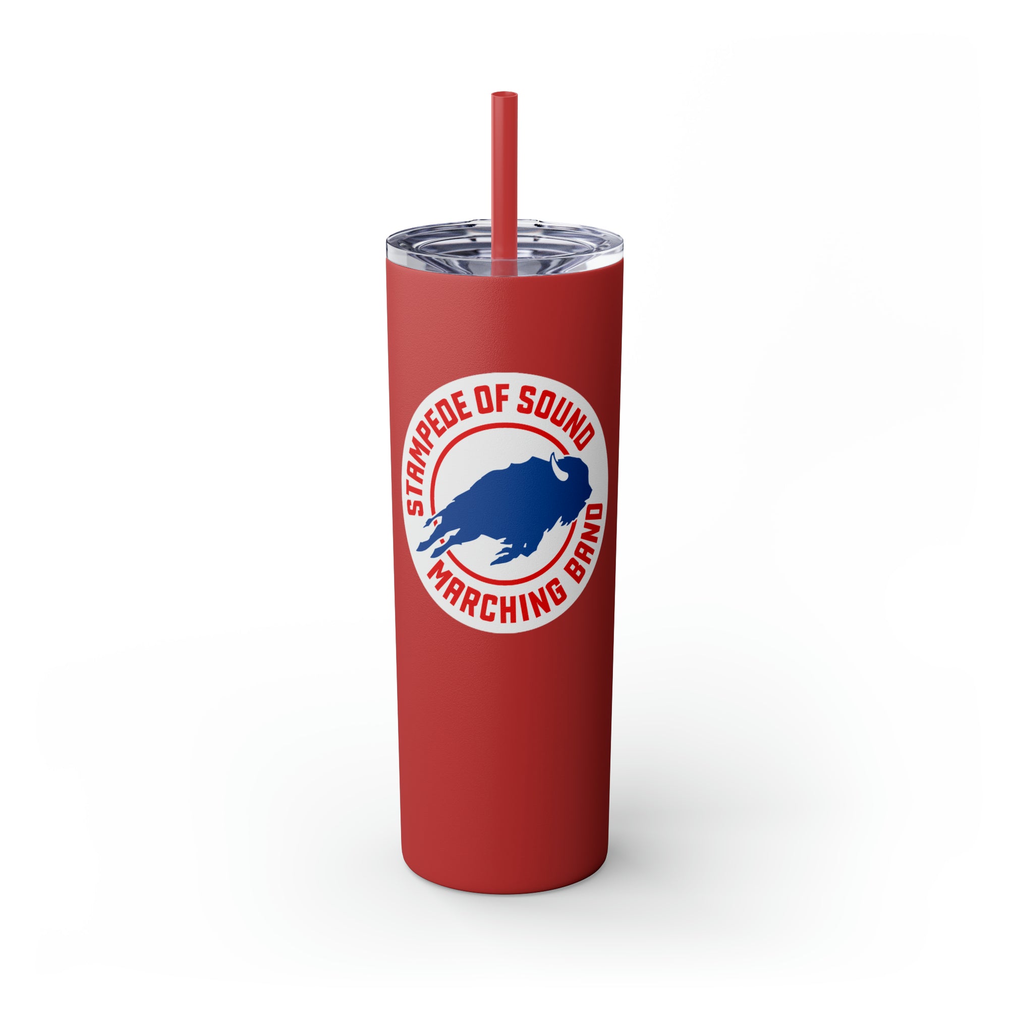 Stampede of Sound Skinny Tumbler with Straw, 20oz