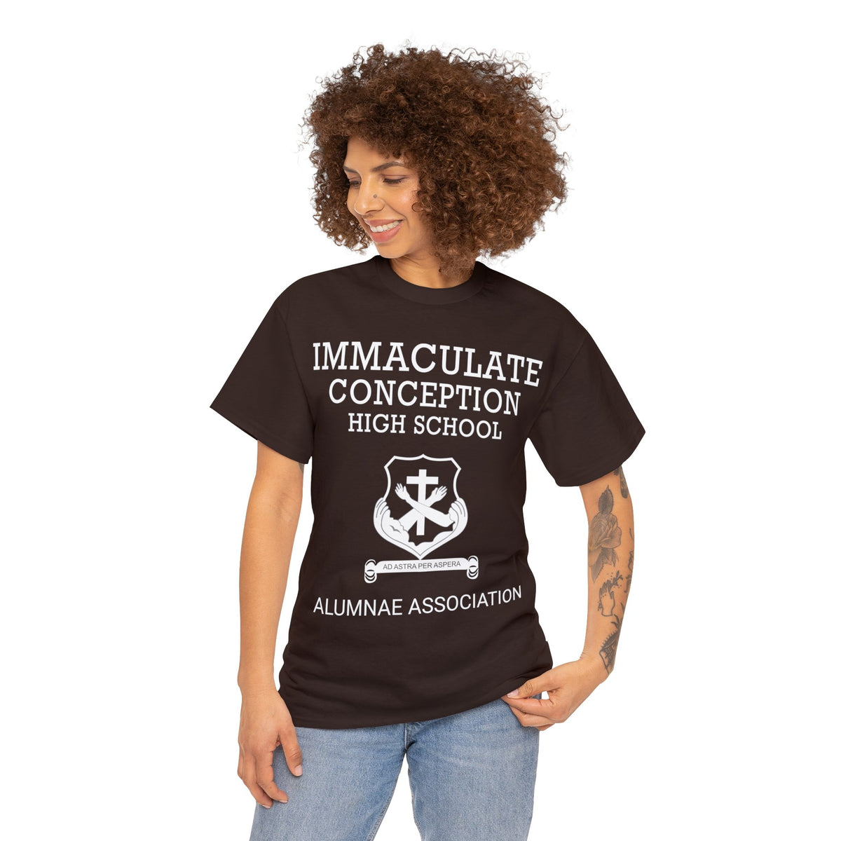 Immaculate Conception High School Alumnae Association Unisex Heavy Cotton Tee