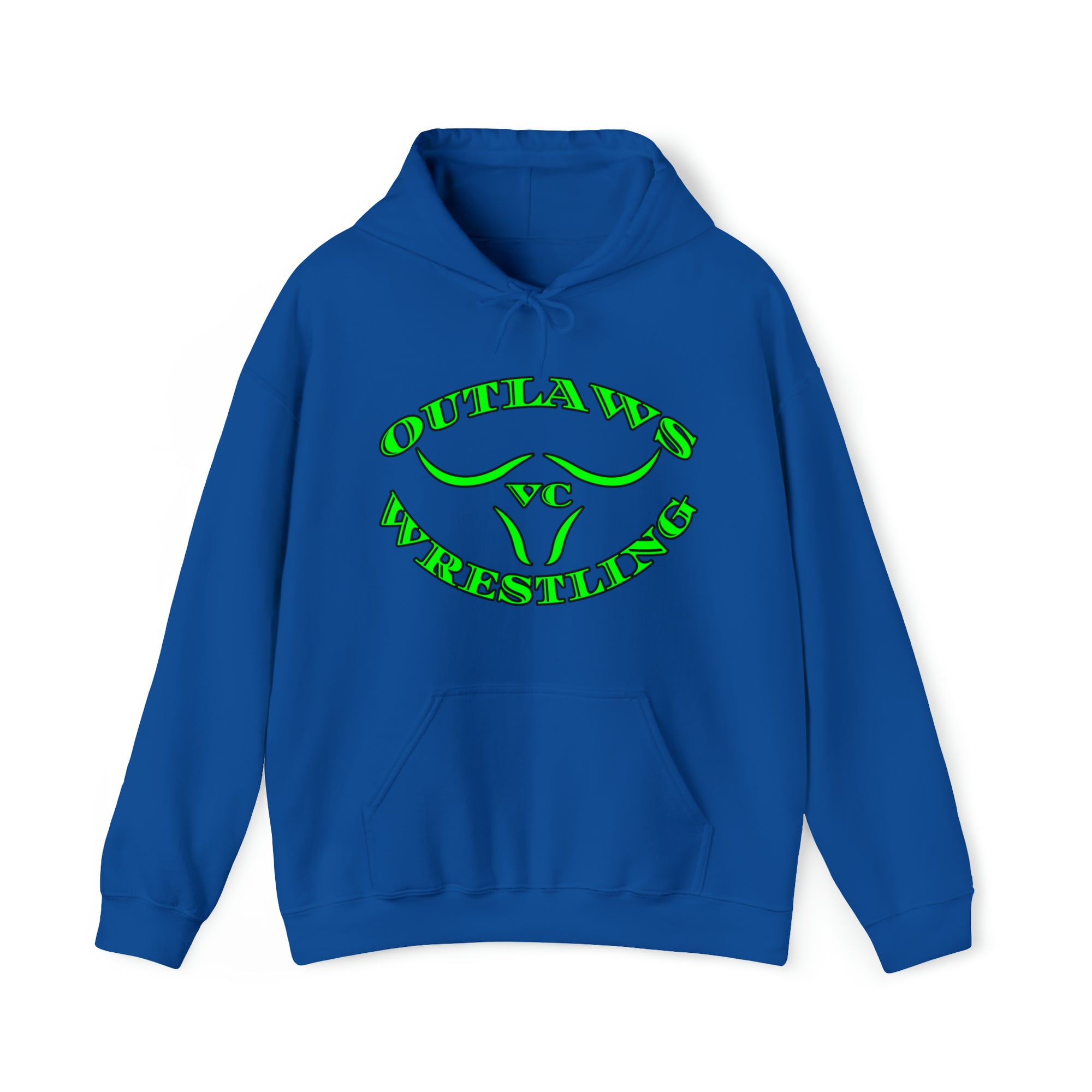 Green Outlaws Wrestling Unisex Heavy Blend™ Hooded Sweatshirt