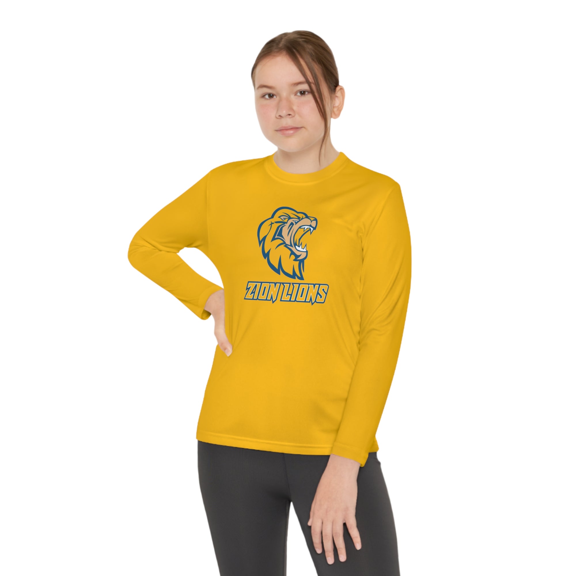Zion Lions Youth Long Sleeve Competitor Tee - YOUTH