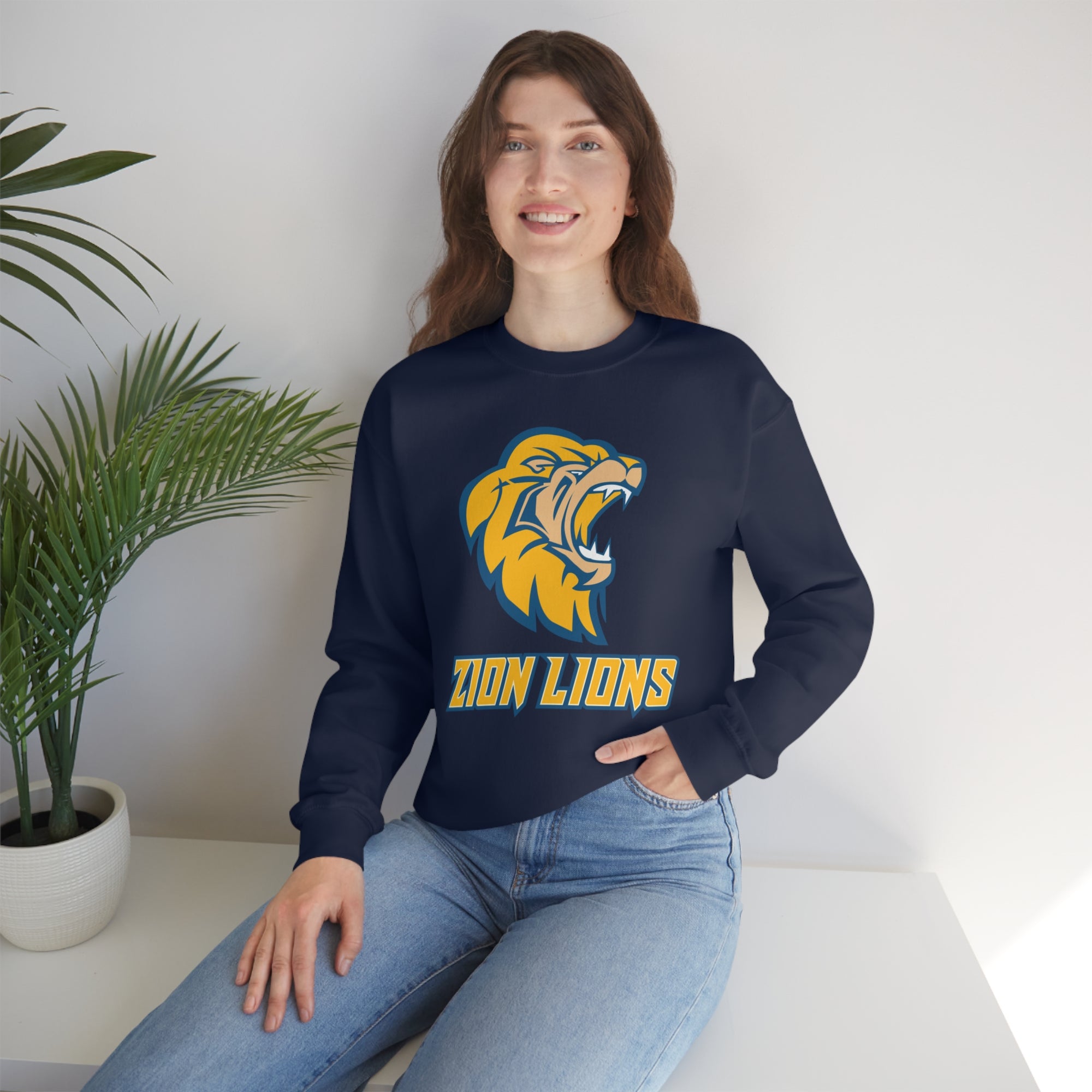 Zion Lions Crewneck Sweatshirts