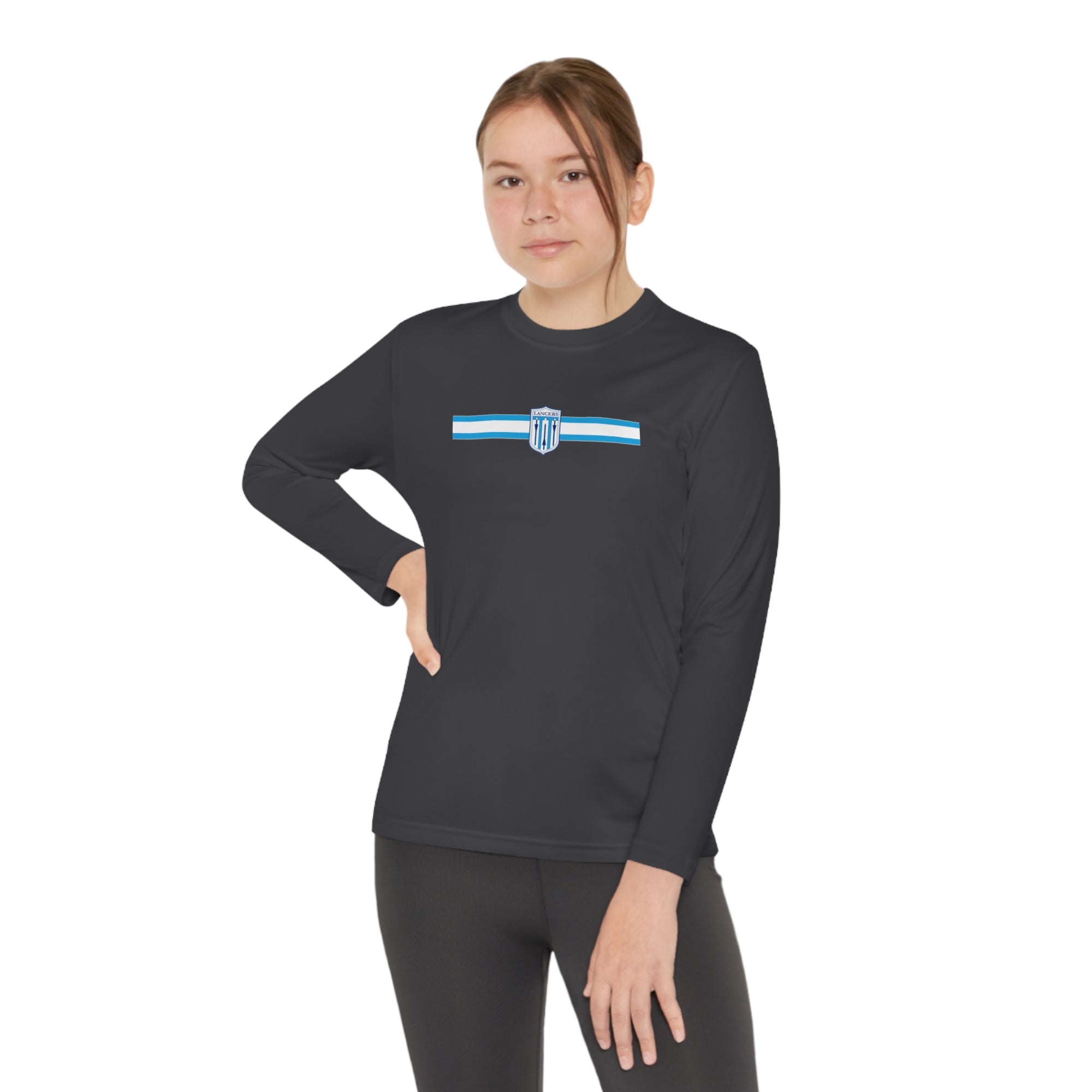 Long Sleeve Lancers Shield Broad logo - YOUTH