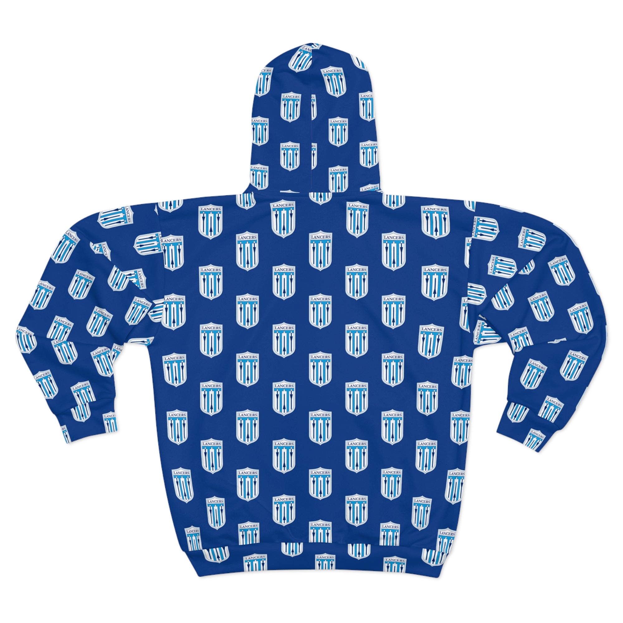 Unisex Lancers Shield Zip Hoodie (AOP)