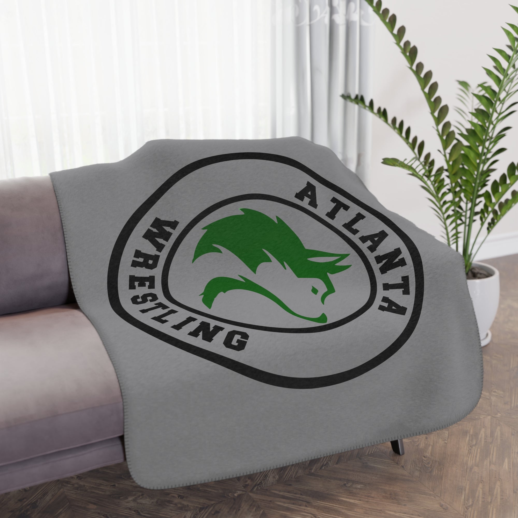 Atlanta Wrestling Sherpa Blanket