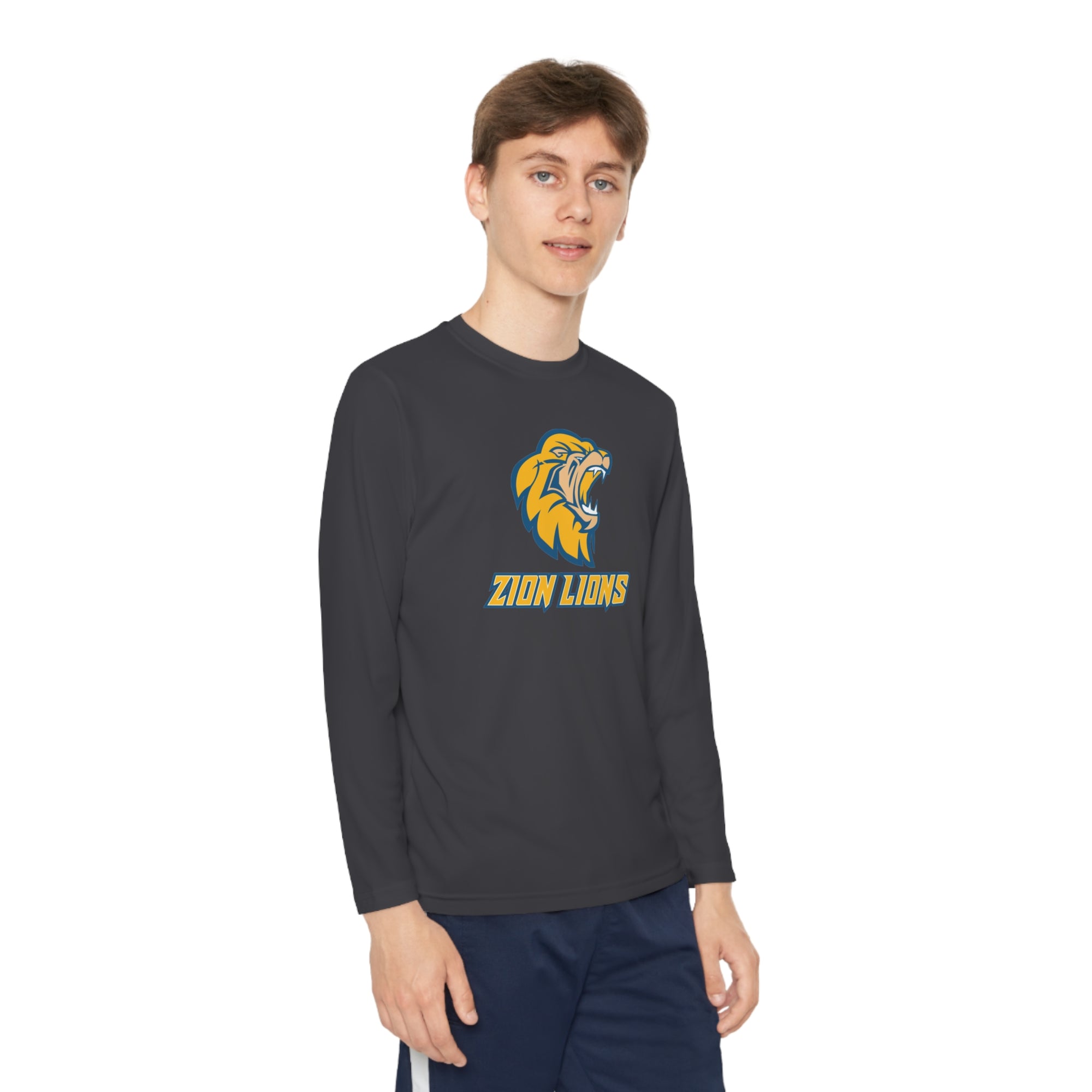 Zion Lions Youth Long Sleeve Competitor Tee - YOUTH