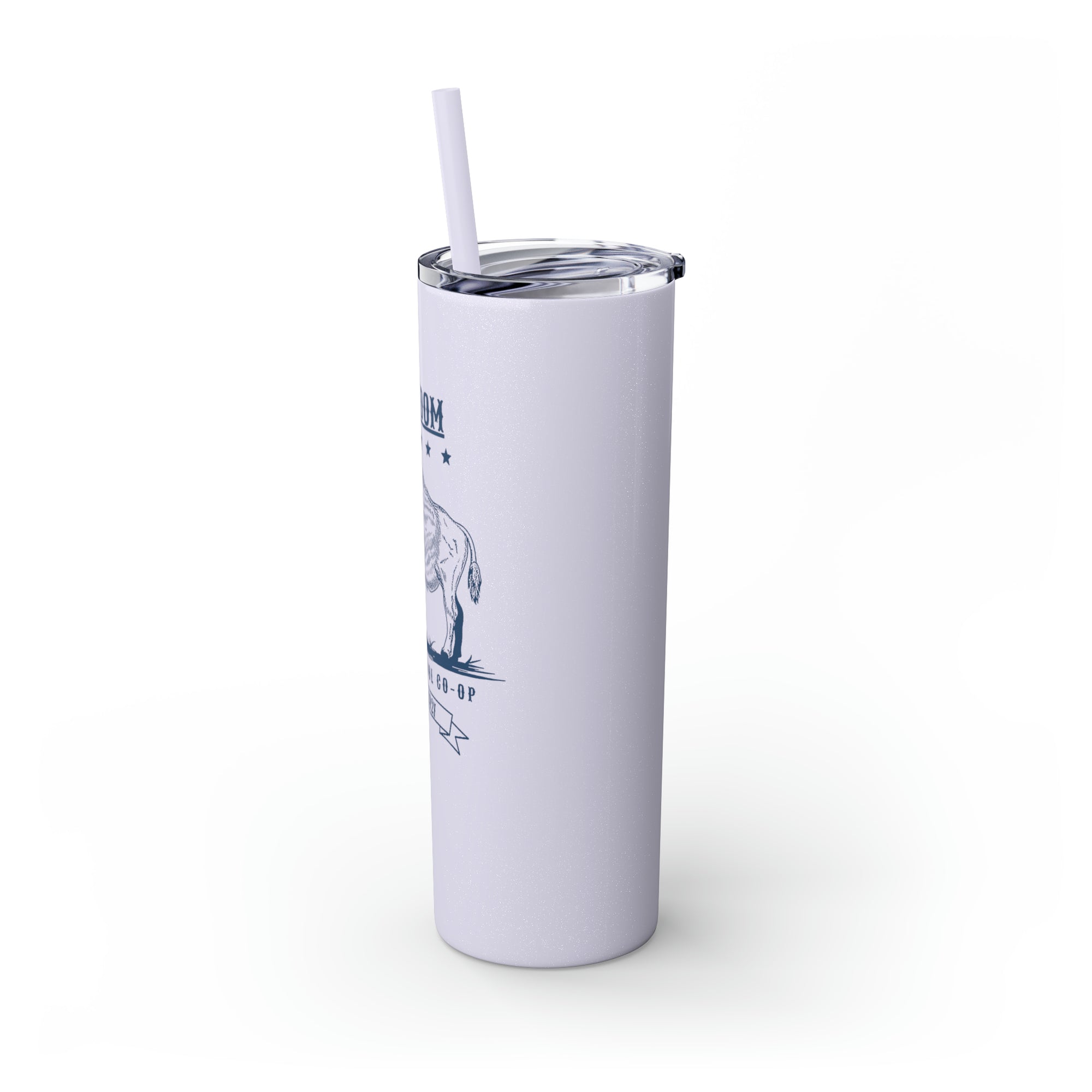 Freedom Homeschool Co-op Skinny Tumbler with Straw, 20oz